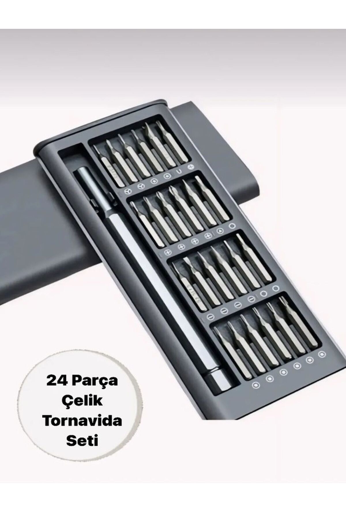 Özasya AVM 24 Parça Çelik Profesyonel Tornavida Seti Saklama Kutulu Telefon Saat Tamir Kiti