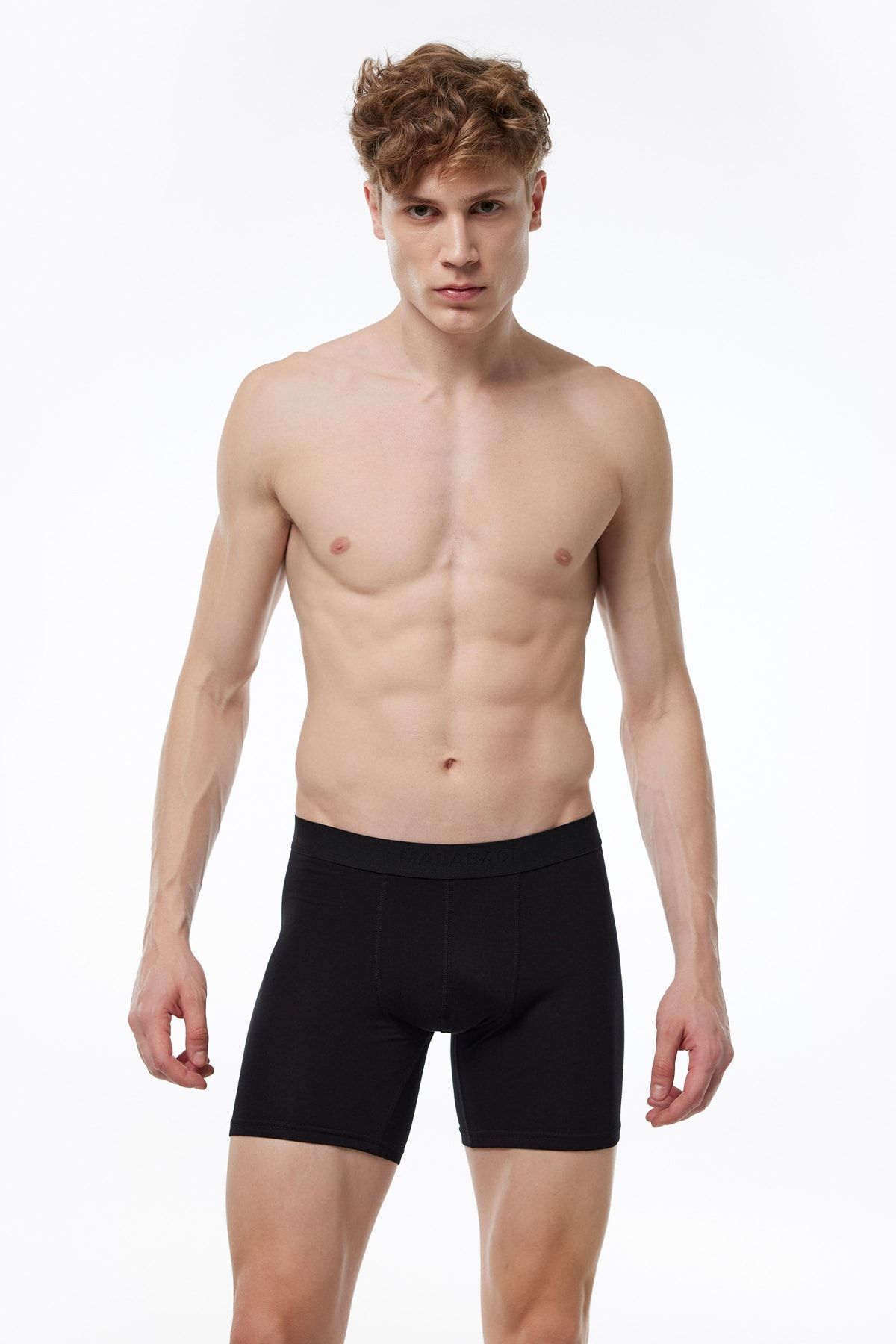 Erkek Siyah Modal Uzun Boxer 010
