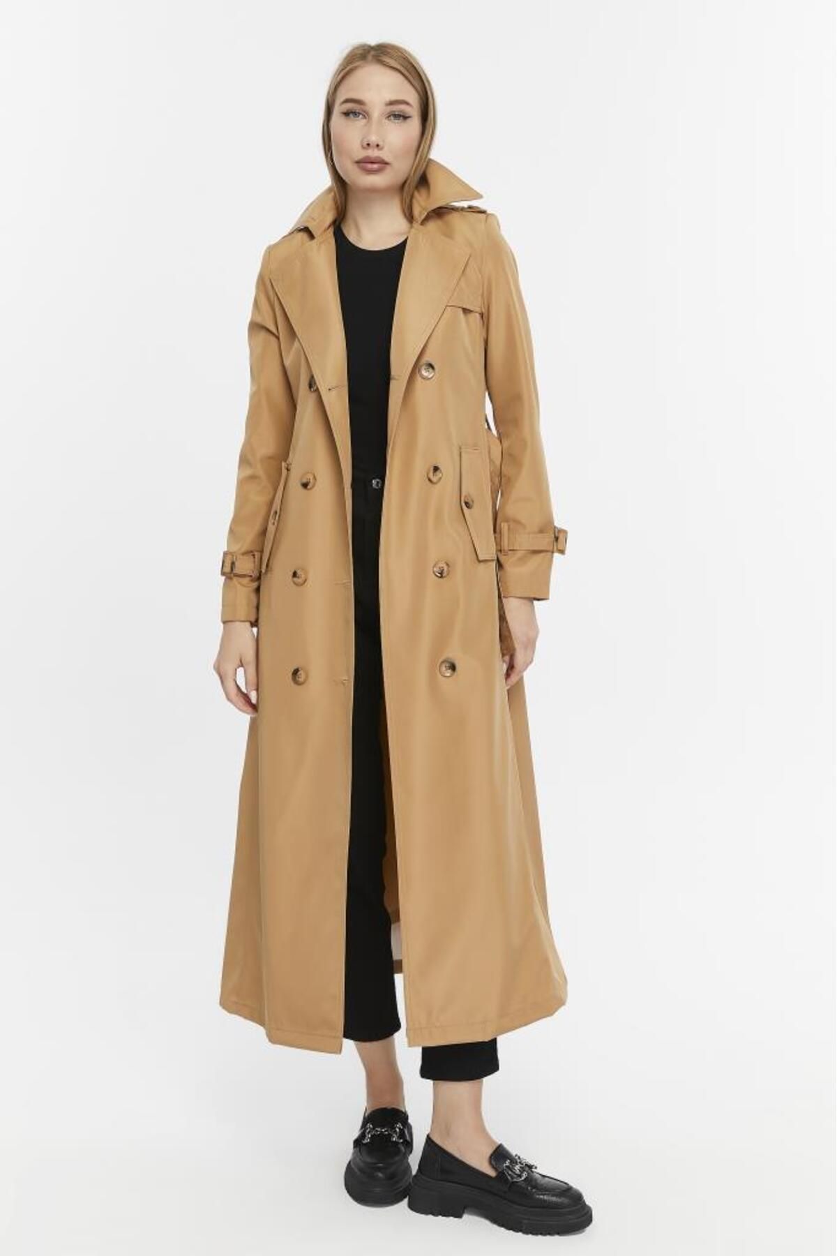 Jamila-Long Seasonal Women's Trench Jacket 1