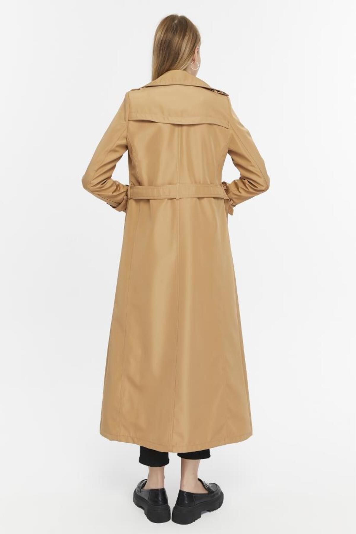 Jamila-Long Seasonal Women's Trench Jacket 6