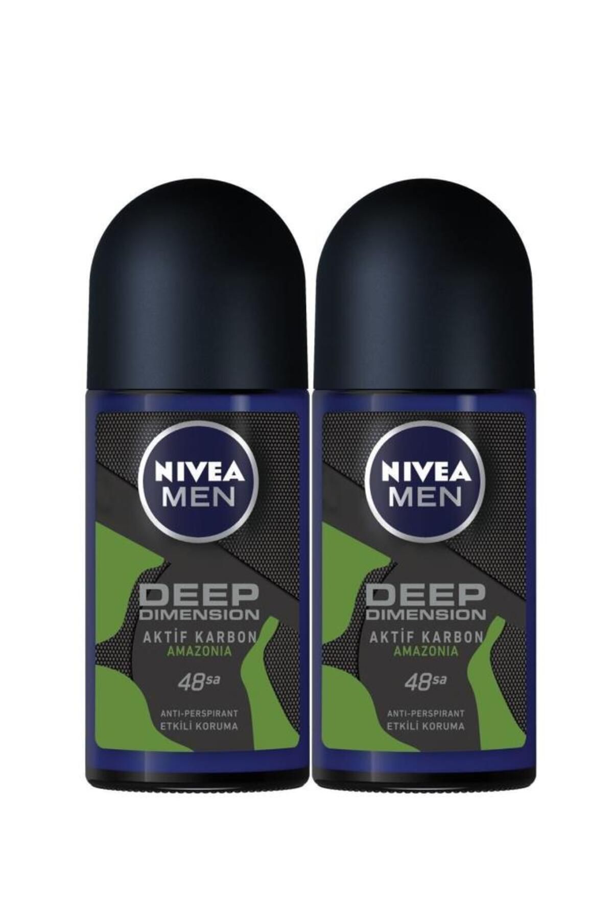 NIVEA Nıvea Men Deep Dimension Amazonia Шариковый дезодорант 50 мл, упаковка из 2 шт. TYC62e11541367cf0d2eba94