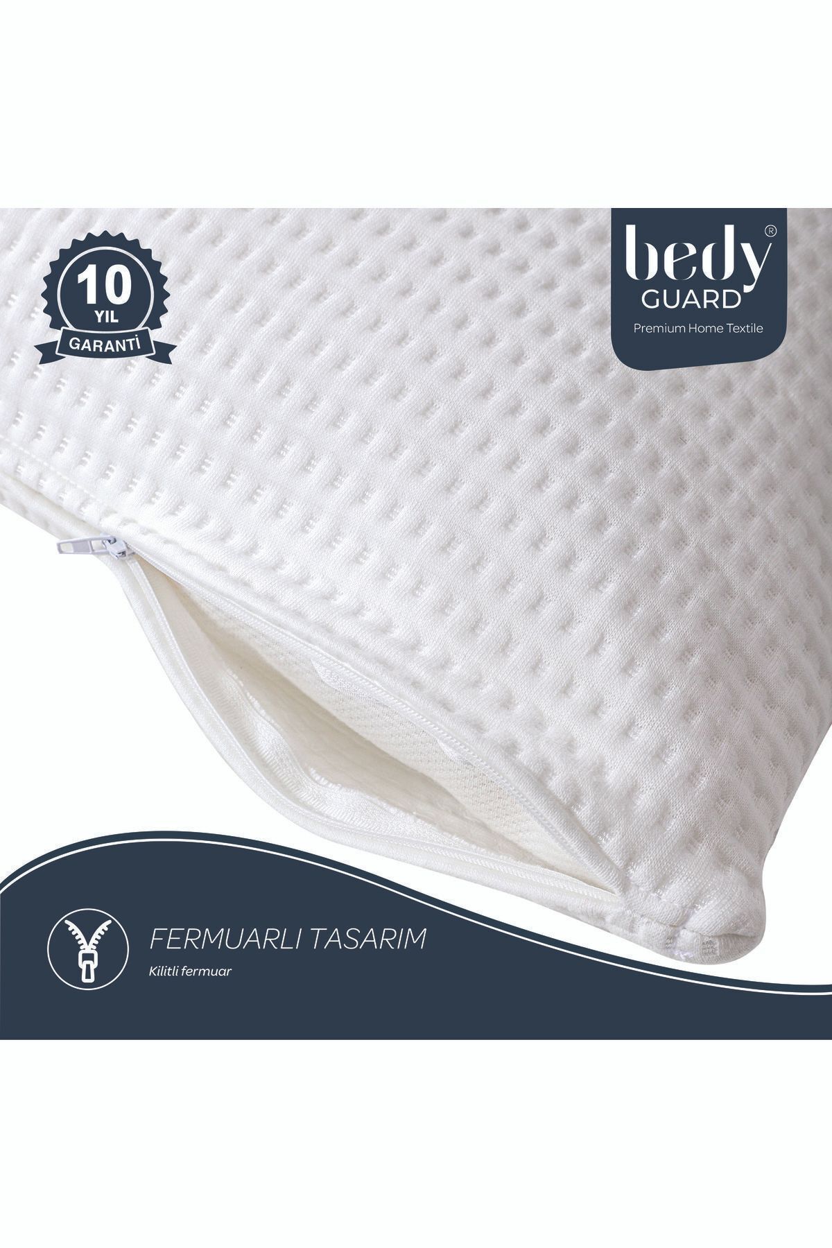 BEDY GUARD-Saltele de protecție pentru perne ultra silențioase din bambus premium din 3 piese - rezistente la transpirație și puf 6