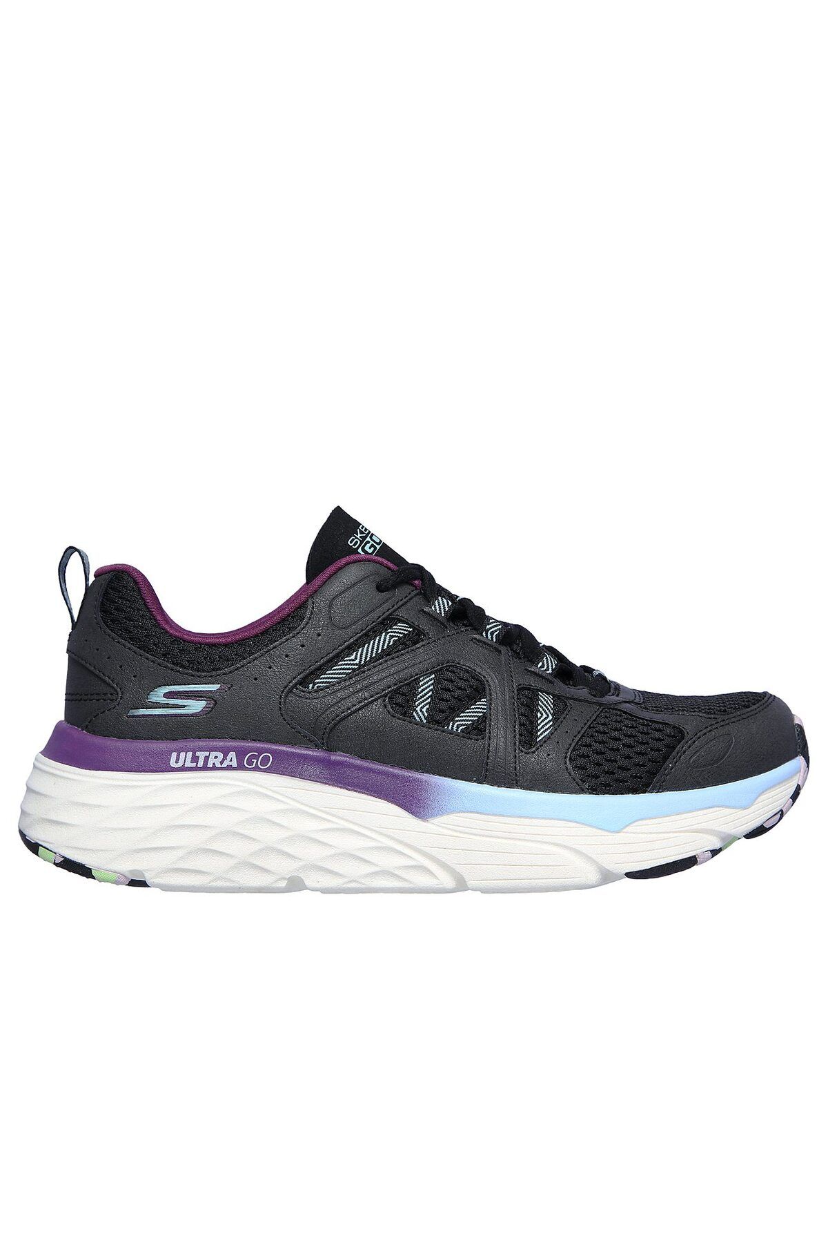 کفش پیاده روی مشکی زنانه Max Cushioning Elite Wind Chill Shill ورزشی 128137 BKAQ Skechers