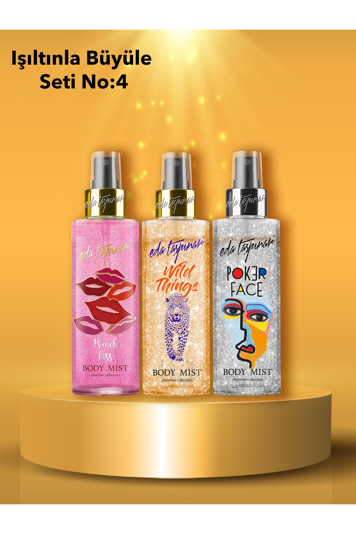 اسپری بدن فرانسوی بوسه و چیزهای وحشی پوکر چهره SILIM BODY MIST 200 میل. Eda Taşpınar
