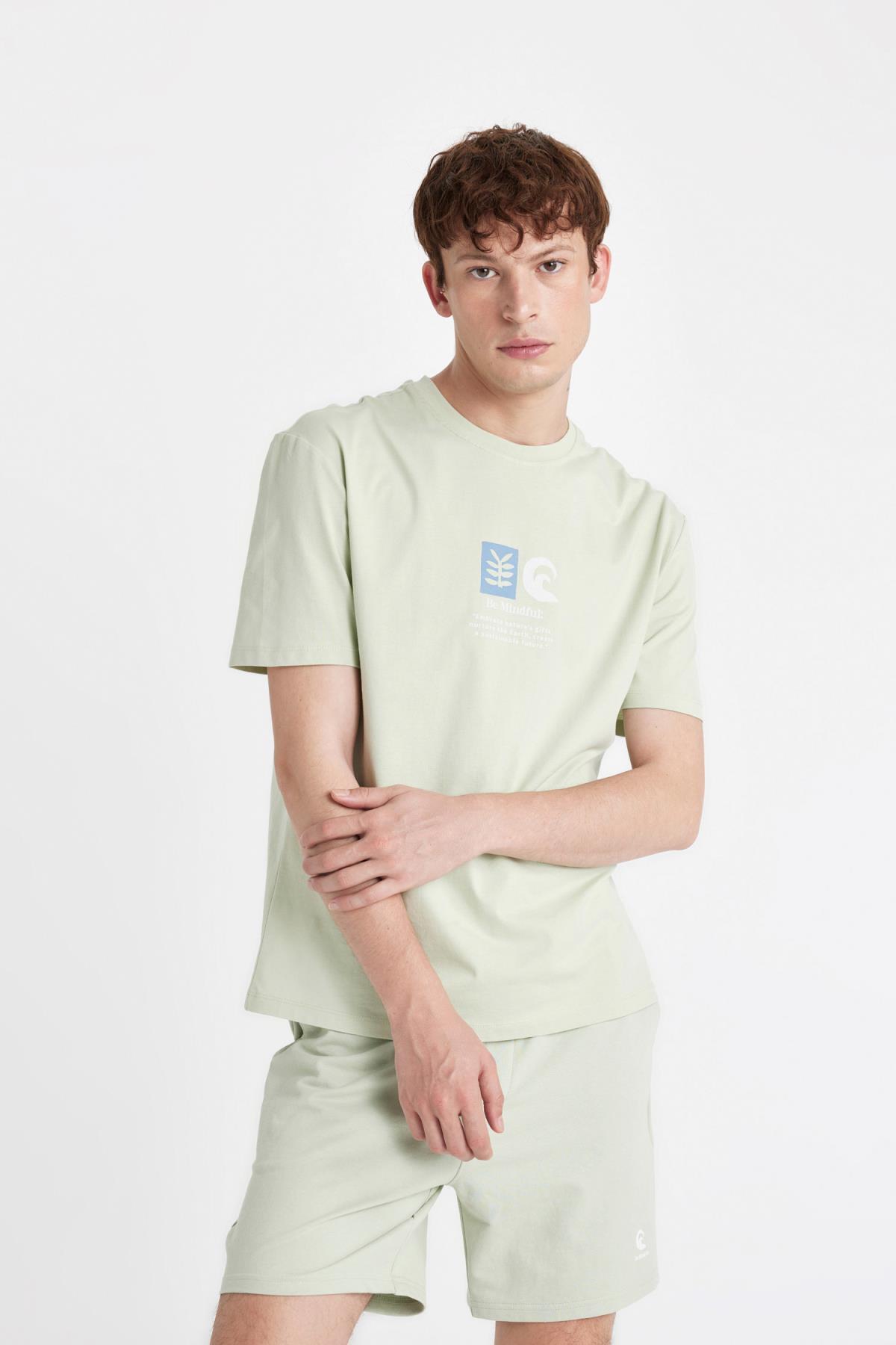 تی شرت مردانه دفاکتو | C5652AX24HS Defacto - Image 4