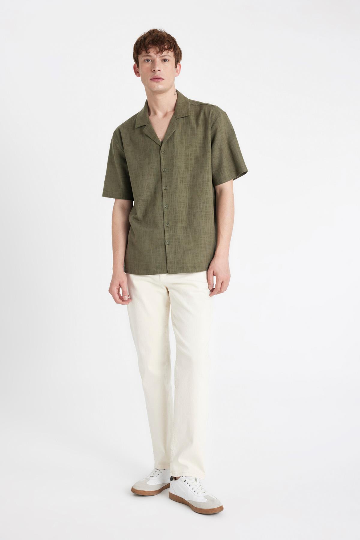 پیراهن مردانه دفاکتو | D4540AX24SM Defacto - Image 2