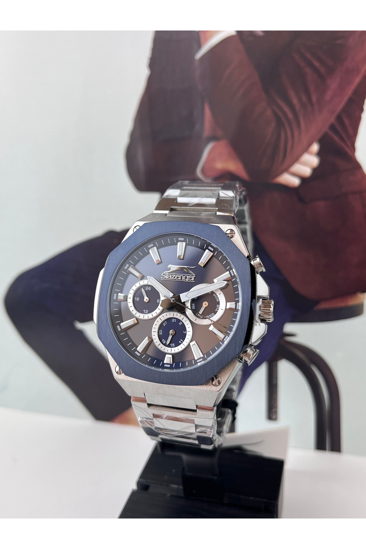 ساعت اسلازنگر مردانه  آبی سرمه ای         | Slazenger SL.09.2322.2.02.OS - تصویر 2