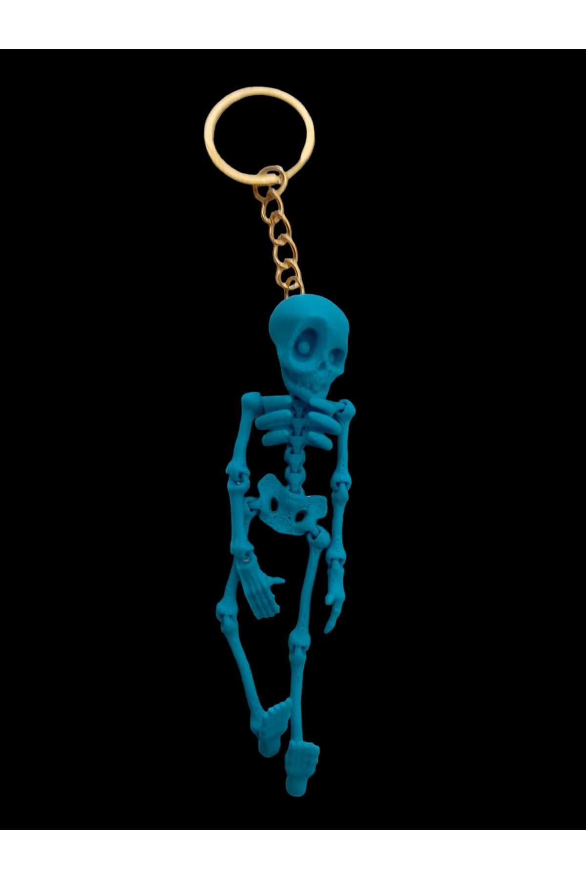BOOST White Skeleton Keychain with Movable Joint Trendyol