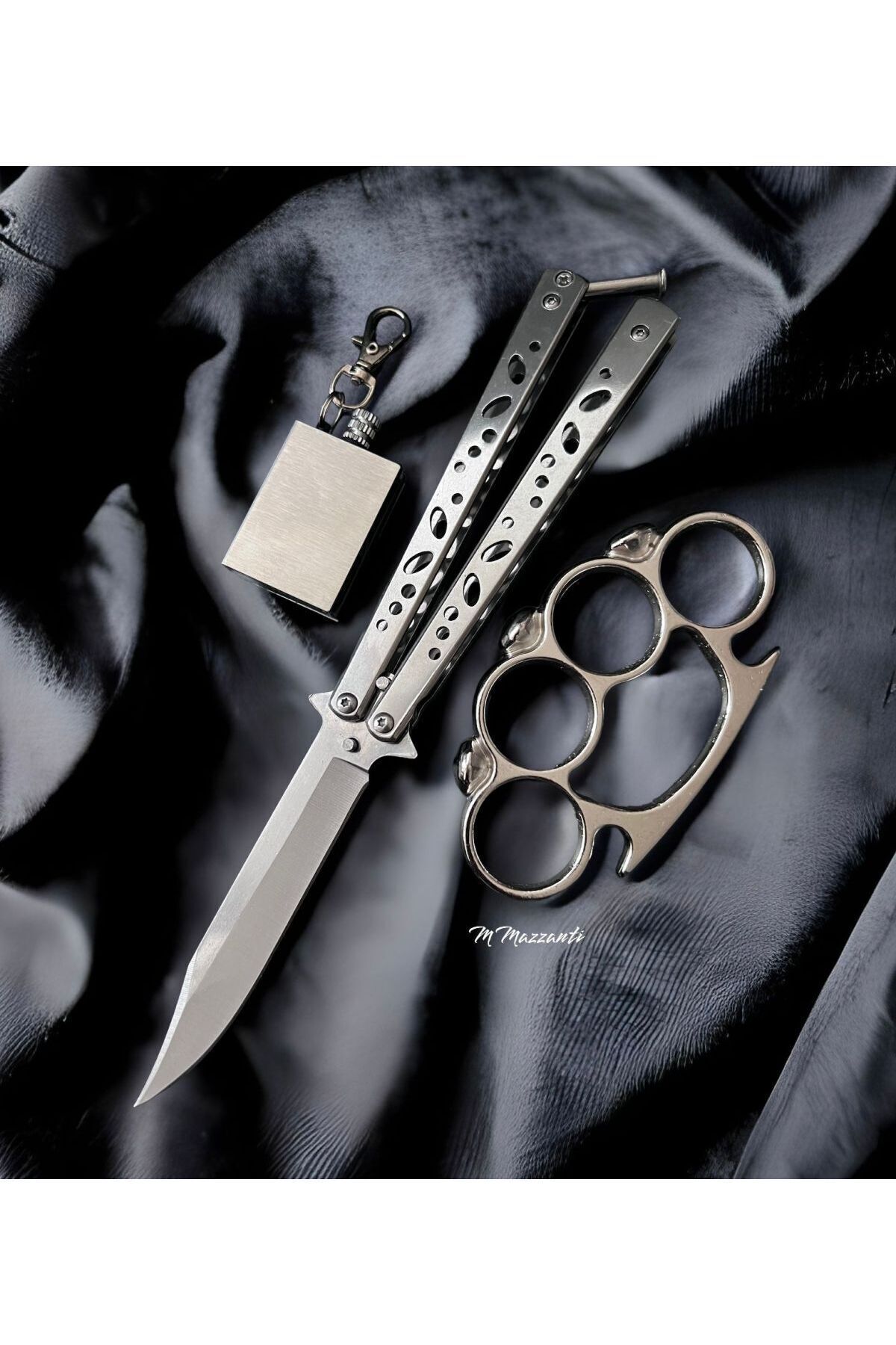 pupssiq Gümüş Çelik Kelebek