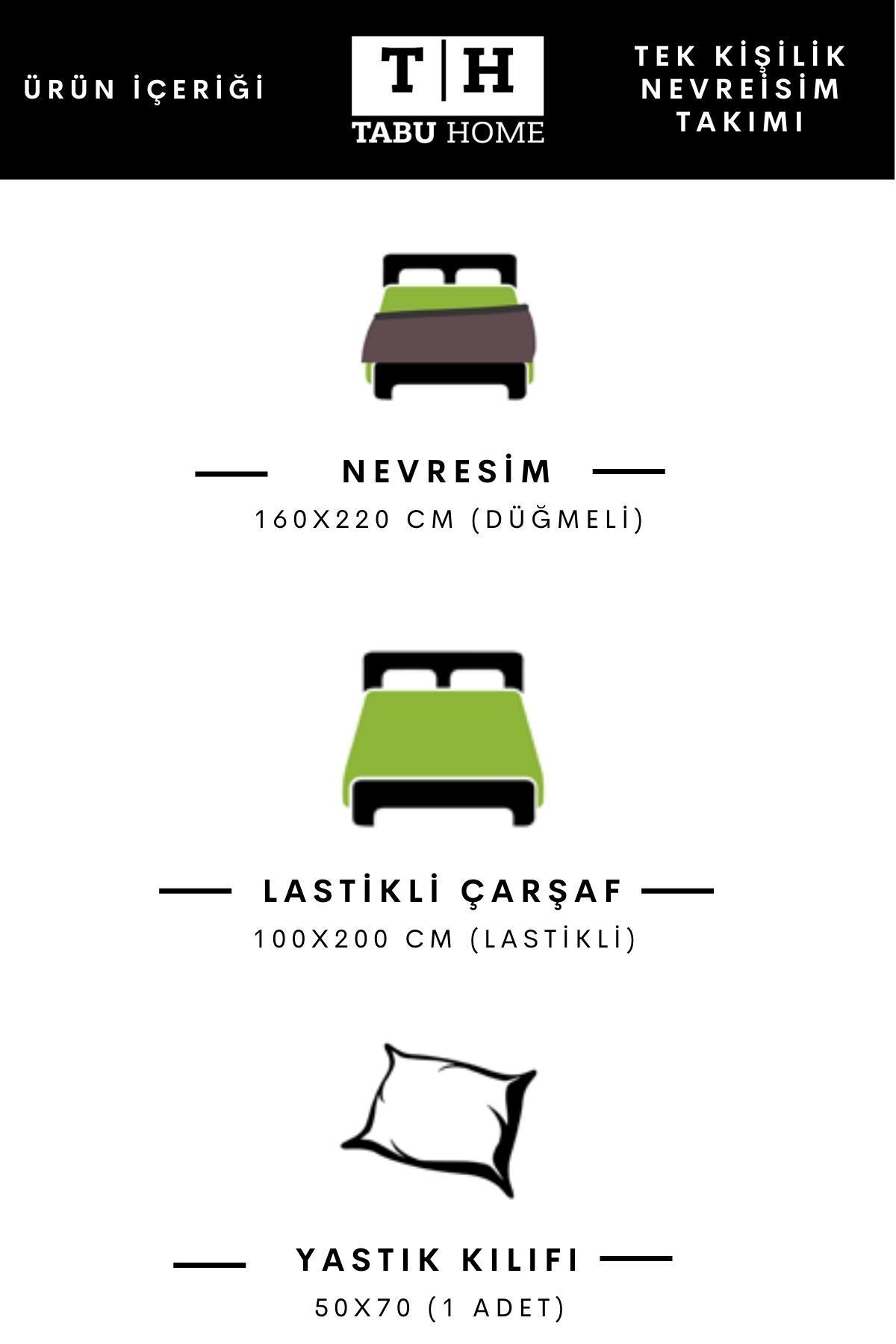 Tabu Home Doodle Renkli Çarşafı Lastikli Tek Kişilik Nevresim Takımı fotoğrafı 4 (önizleme)