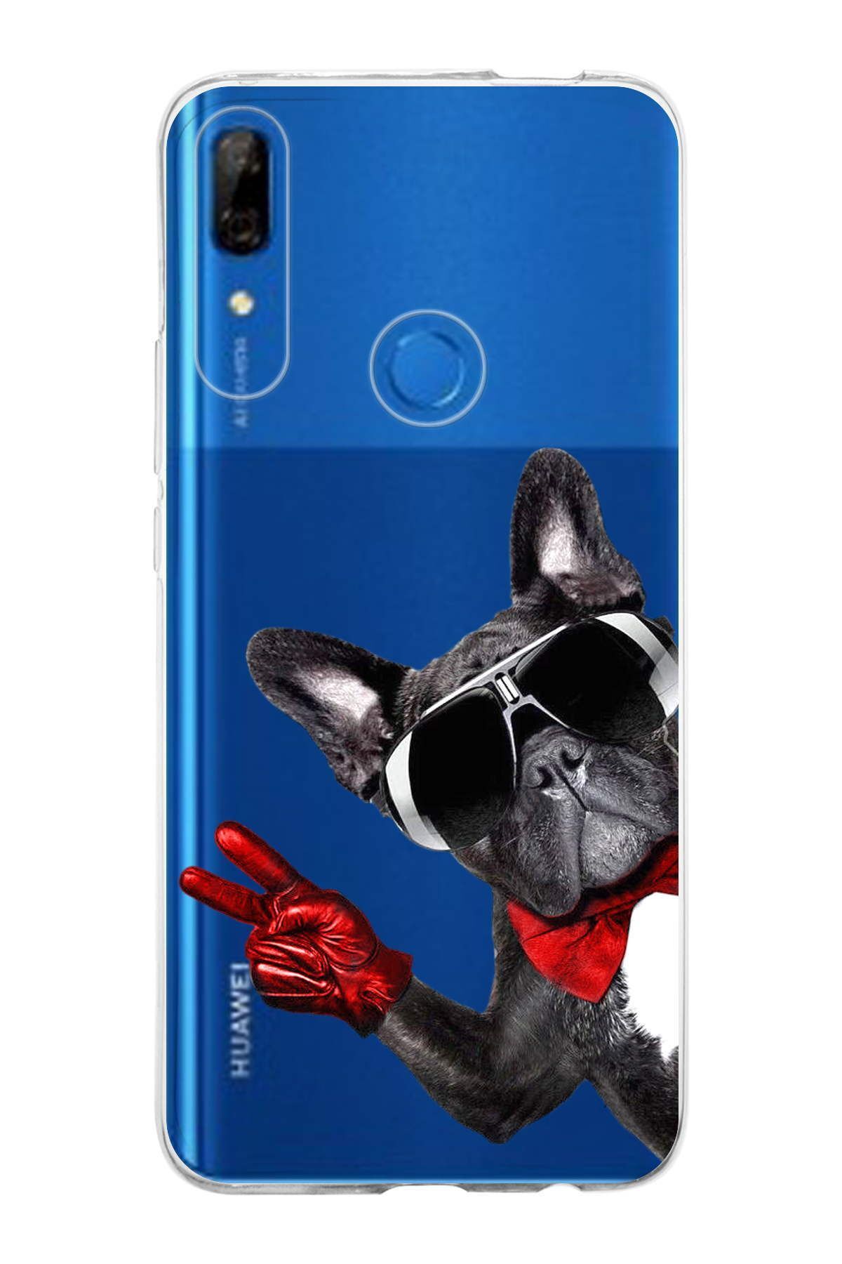 Huawei P Smart Z ile Uyumlu 1mm Slim Fit Köpek 2 050e Baskılı Şeffaf Kılıf