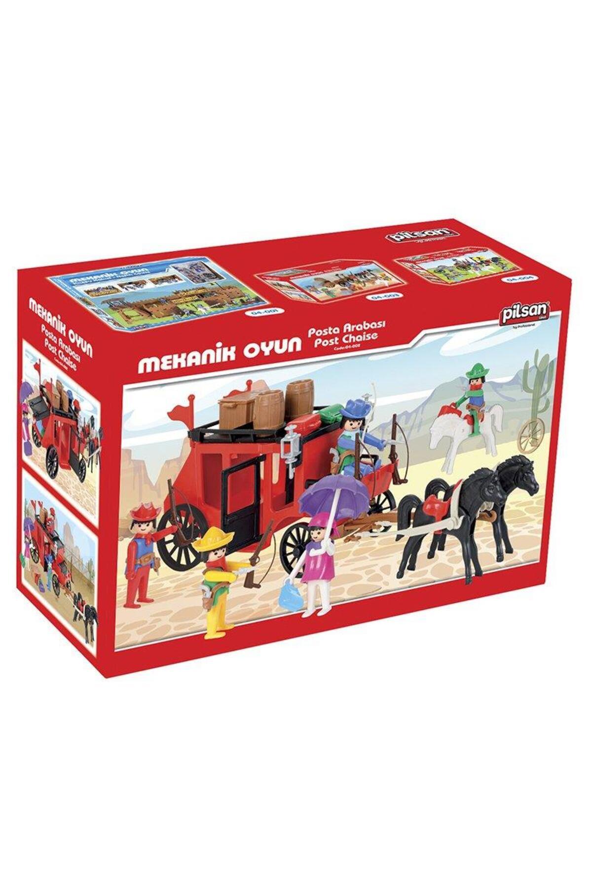 PİLSAN Pilsan Oyuncak Mini Mekanik Serisi: 2 Posta Arabası fotoğrafı 3 (önizleme)