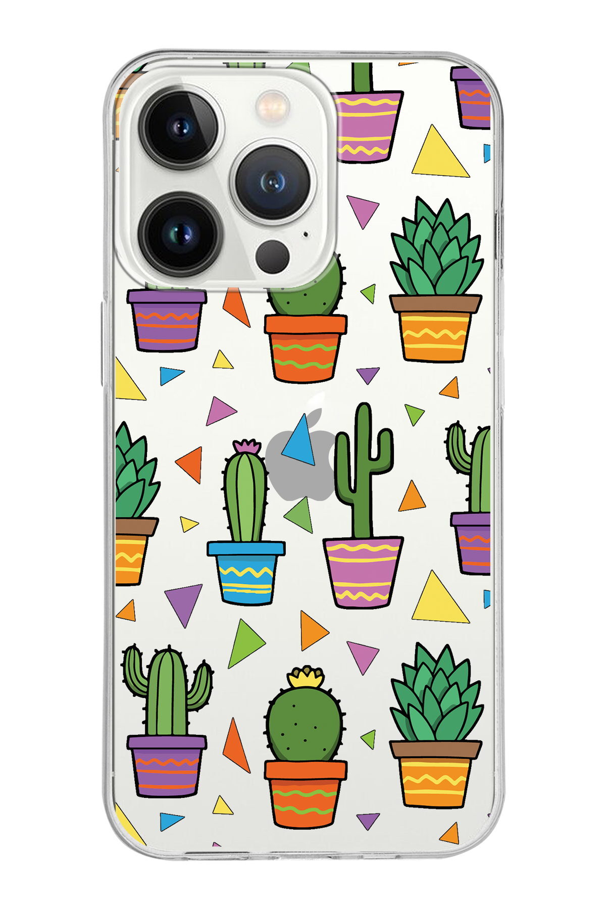 Apple  iPhone 13 Pro Max ile Uyumlu 1mm Slim Fit Water Color 4 Baskılı Şeffaf  Kılıf