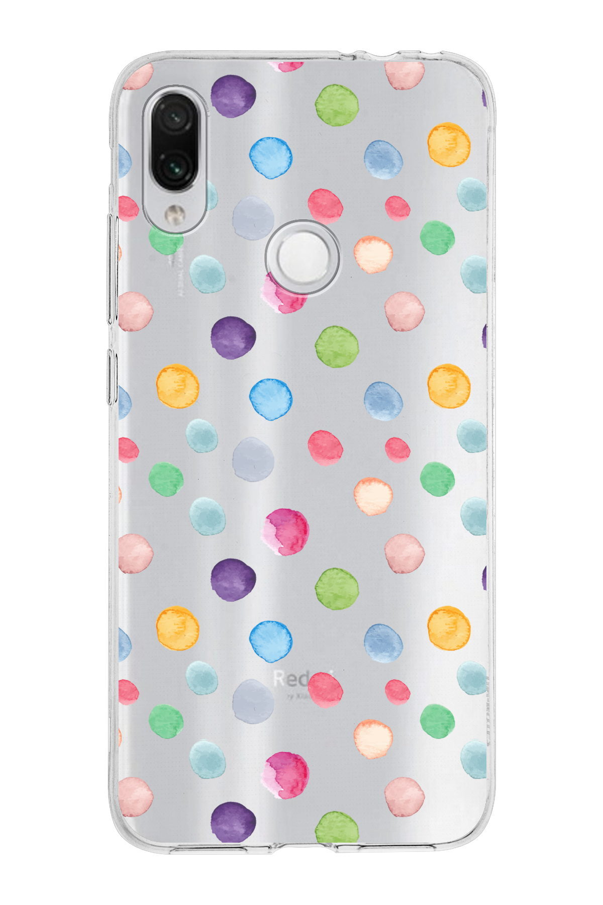 Xiaomi Redmi Note 7 ile Uyumlu 1mm Slim Fit Water Color 6 Baskılı Şeffaf  Kılıf