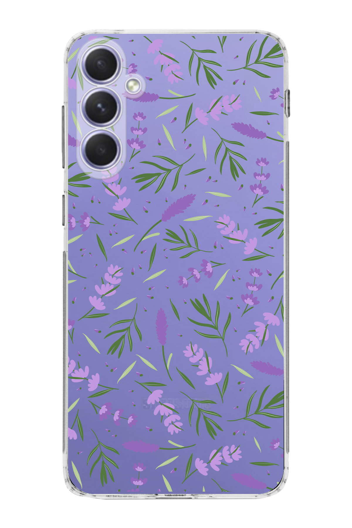 Samsung Galaxy A54 ile Uyumlu 1mm Slim Fit Water Color 3 Baskılı Şeffaf  Kılıf