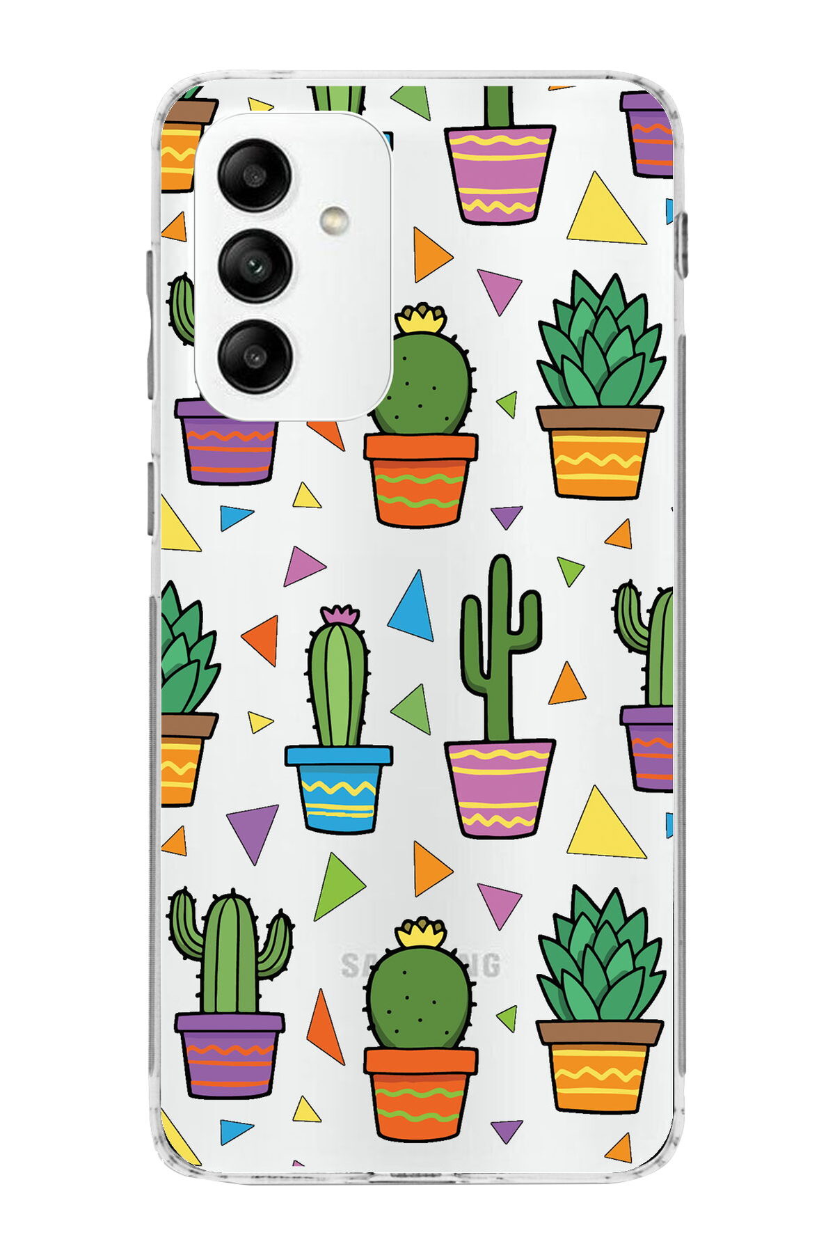 Samsung Galaxy M13 ile Uyumlu 1mm Slim Fit Water Color 4 Baskılı Şeffaf  Kılıf