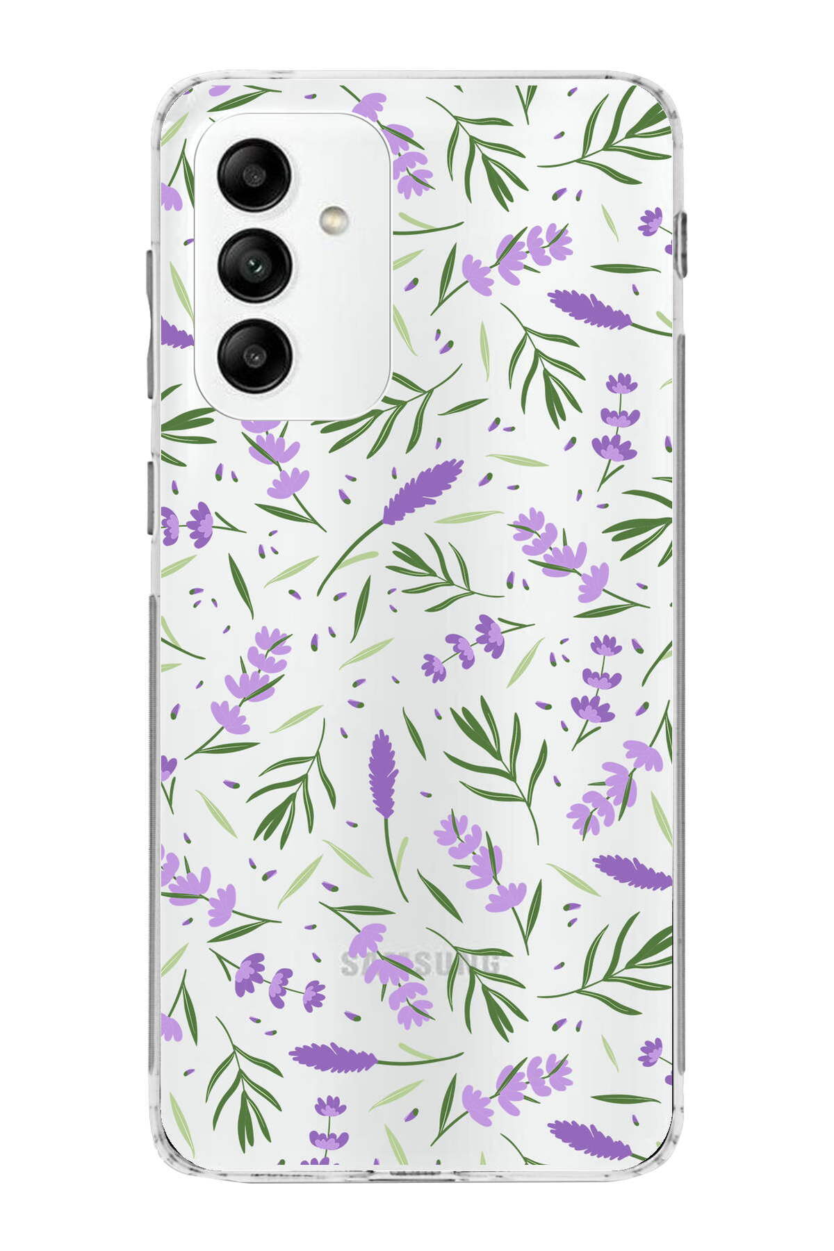 Samsung Galaxy M23 ile Uyumlu 1mm Slim Fit Water Color 3 Baskılı Şeffaf  Kılıf