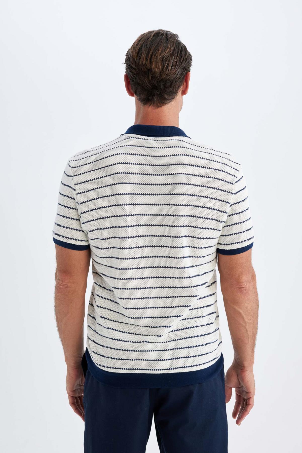 پولوشرت مردانه دفاکتو | C4150AX24SM Defacto - Image 6