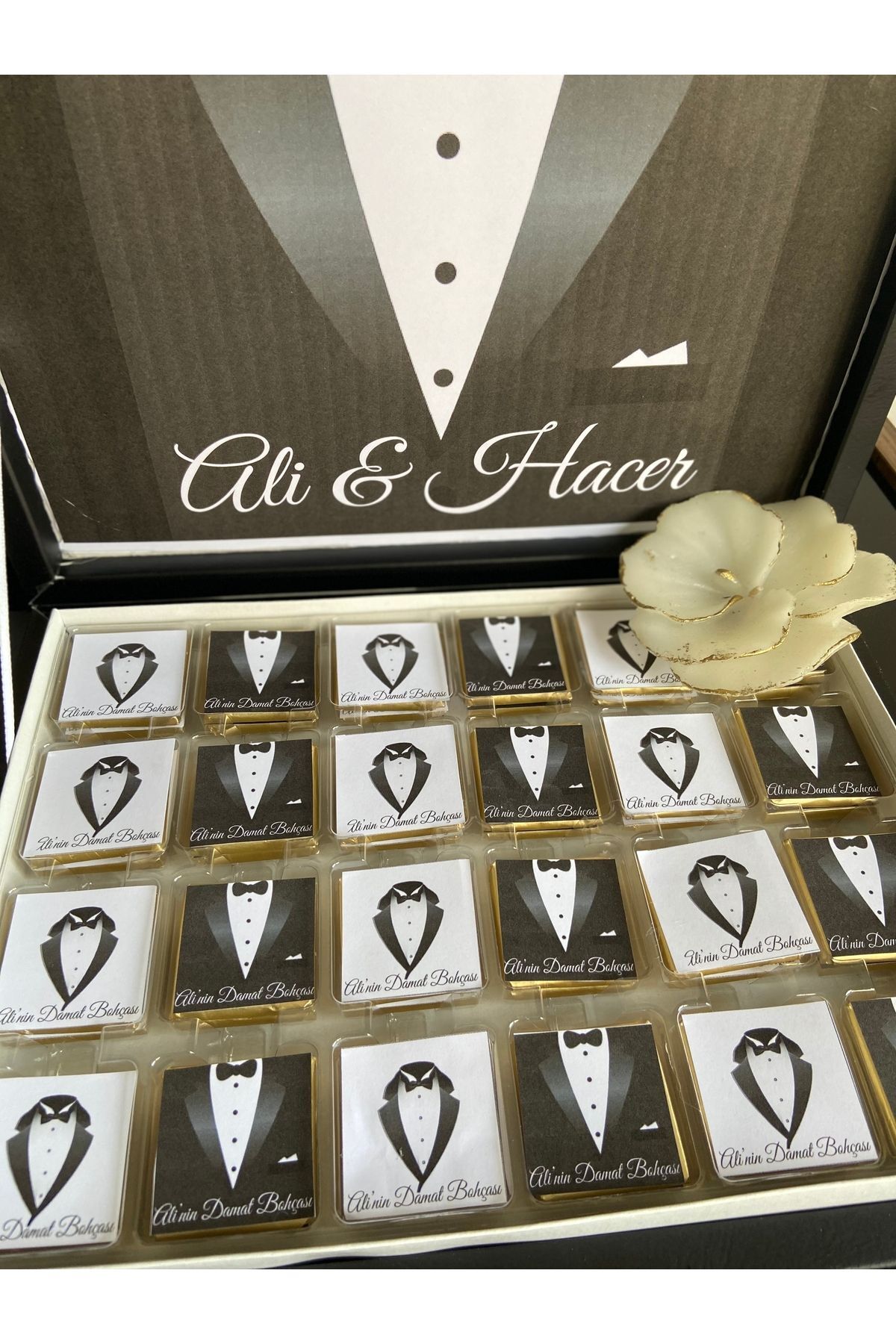 Damat Bohçası çikolatası Söz Çikolatası Nişan Nikah Çikolatadı