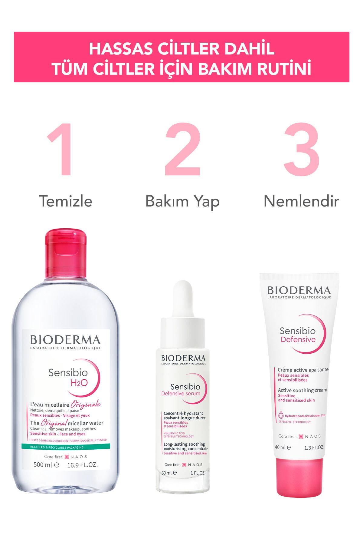 Bioderma-Sensibio H2O Micellar Make-Up Cleansing Water for Sensitive and Normal Skin 500 ml 14