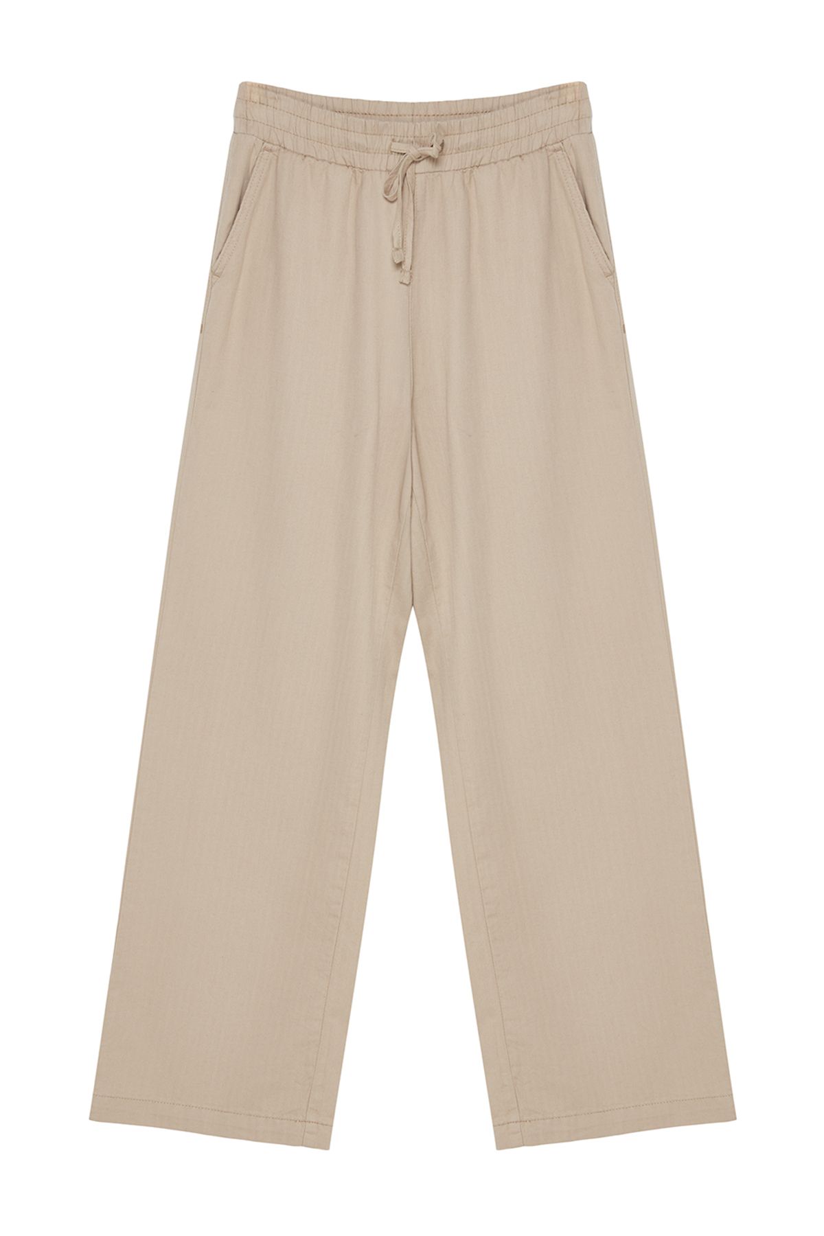 Trendyol Collection-Pantaloni largi din nurcă cu talie înaltă - TWOAW25JE00031 8