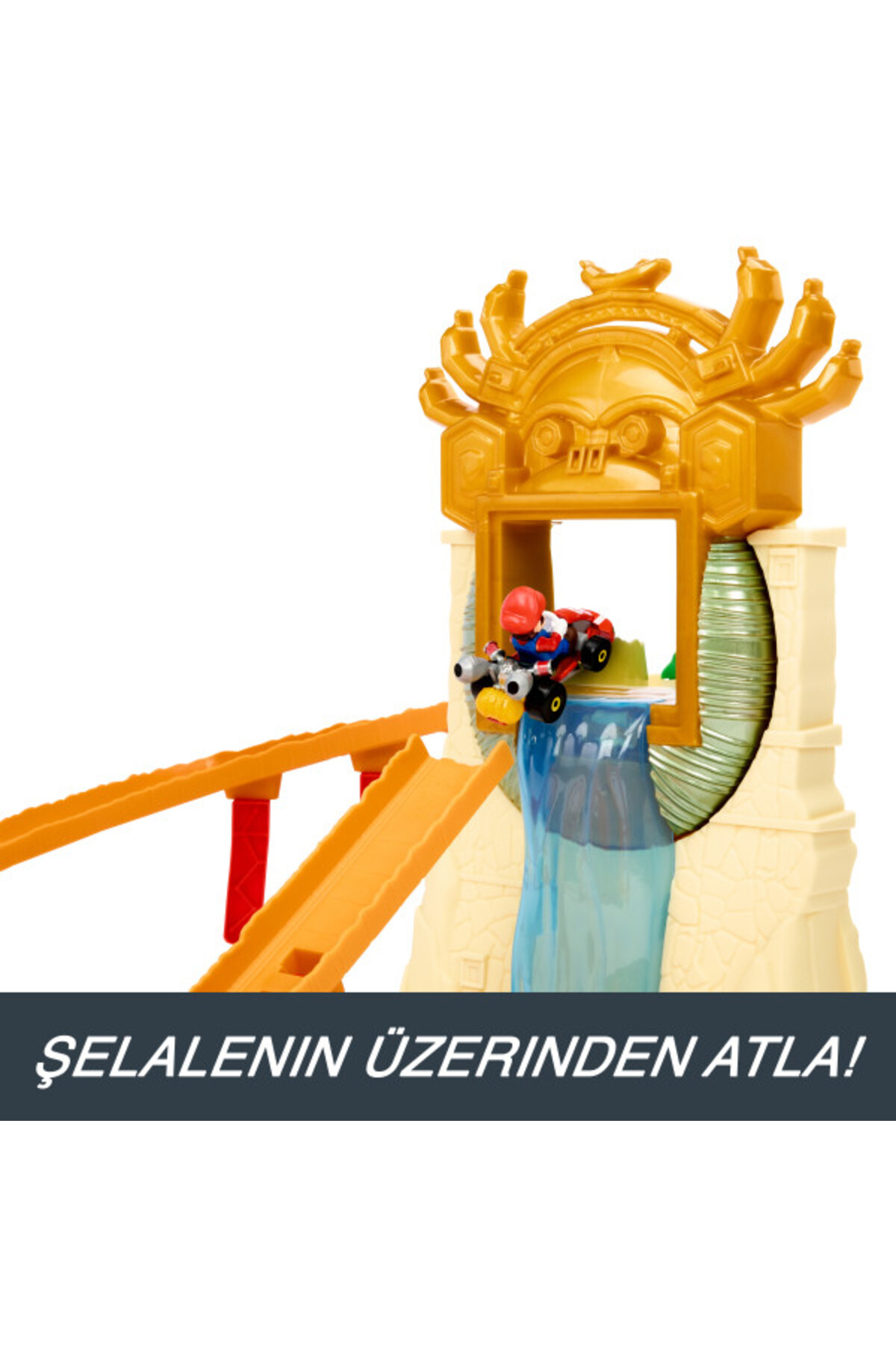 HOT WHEELS Super Mario Bros. Filmi Mario Kart Kong Ormanı Yarış Pisti HMK49 fotoğrafı 6 (önizleme)