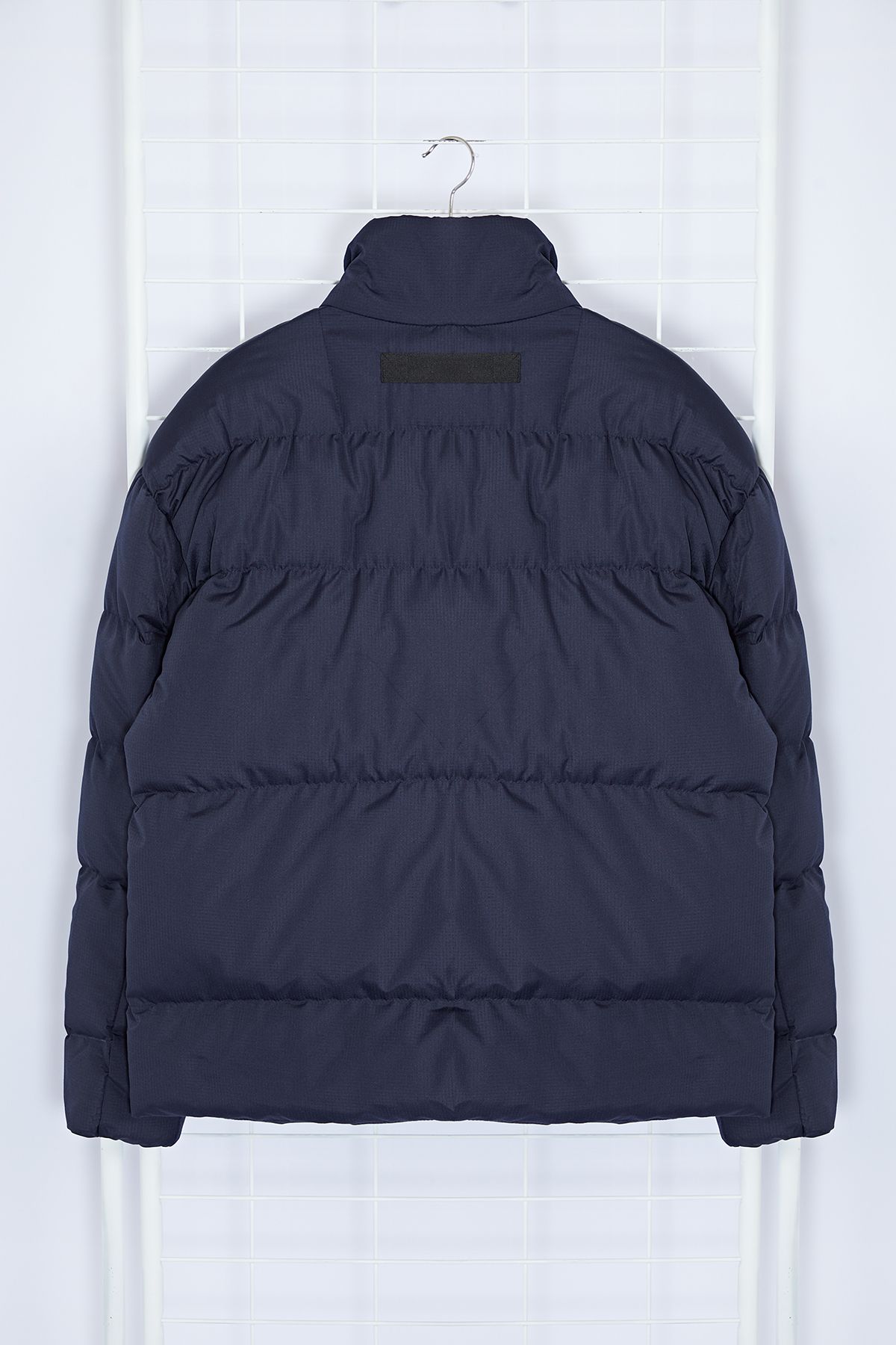 Trendyol Collection-Oversize bunda Navy Blue Puffer - Ribstop, TMNAW25MO00009 8