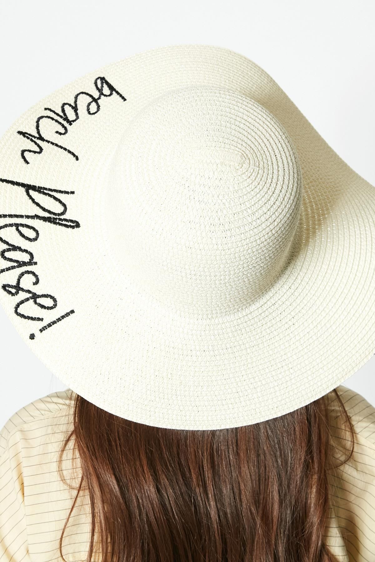 C&City-Beach Please Stroh Strandhut Y8203 Creme 3