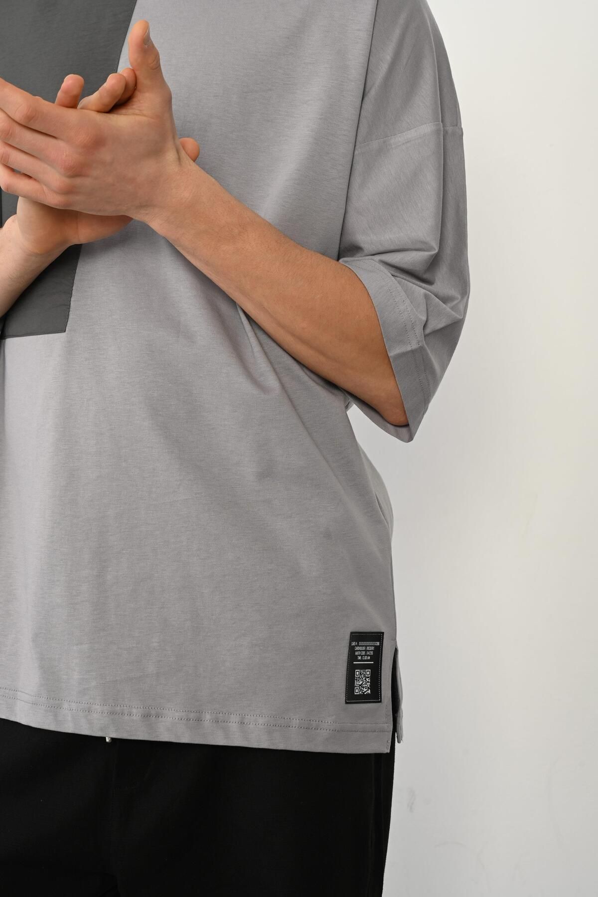 Rocqerx-R-5765 Parachute Garni Detailed Oversize Supreme T-Shirt 3