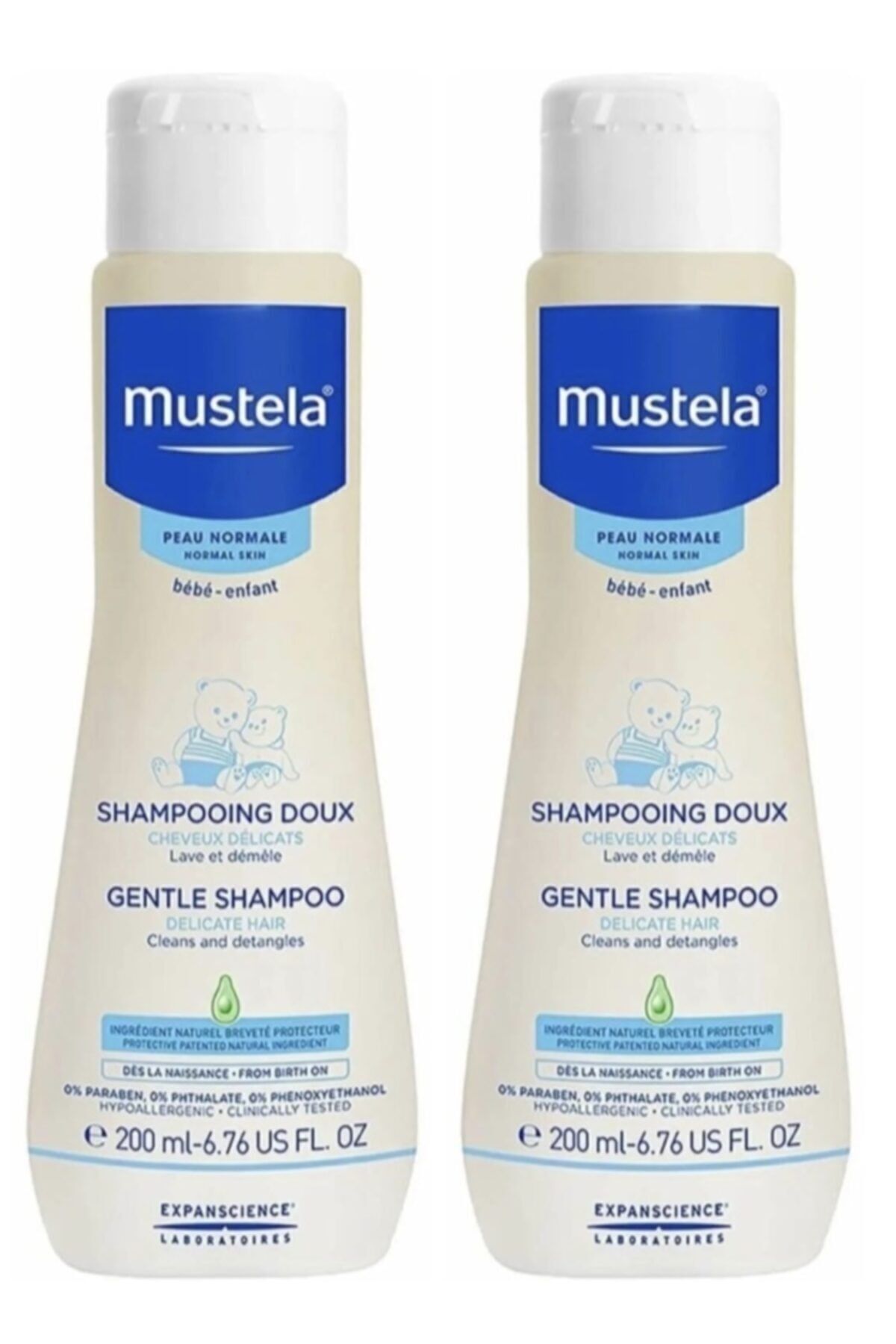 Mustela Детский шампунь Gentle Eye-Free 200 мл 2 шт. MustelaSet12