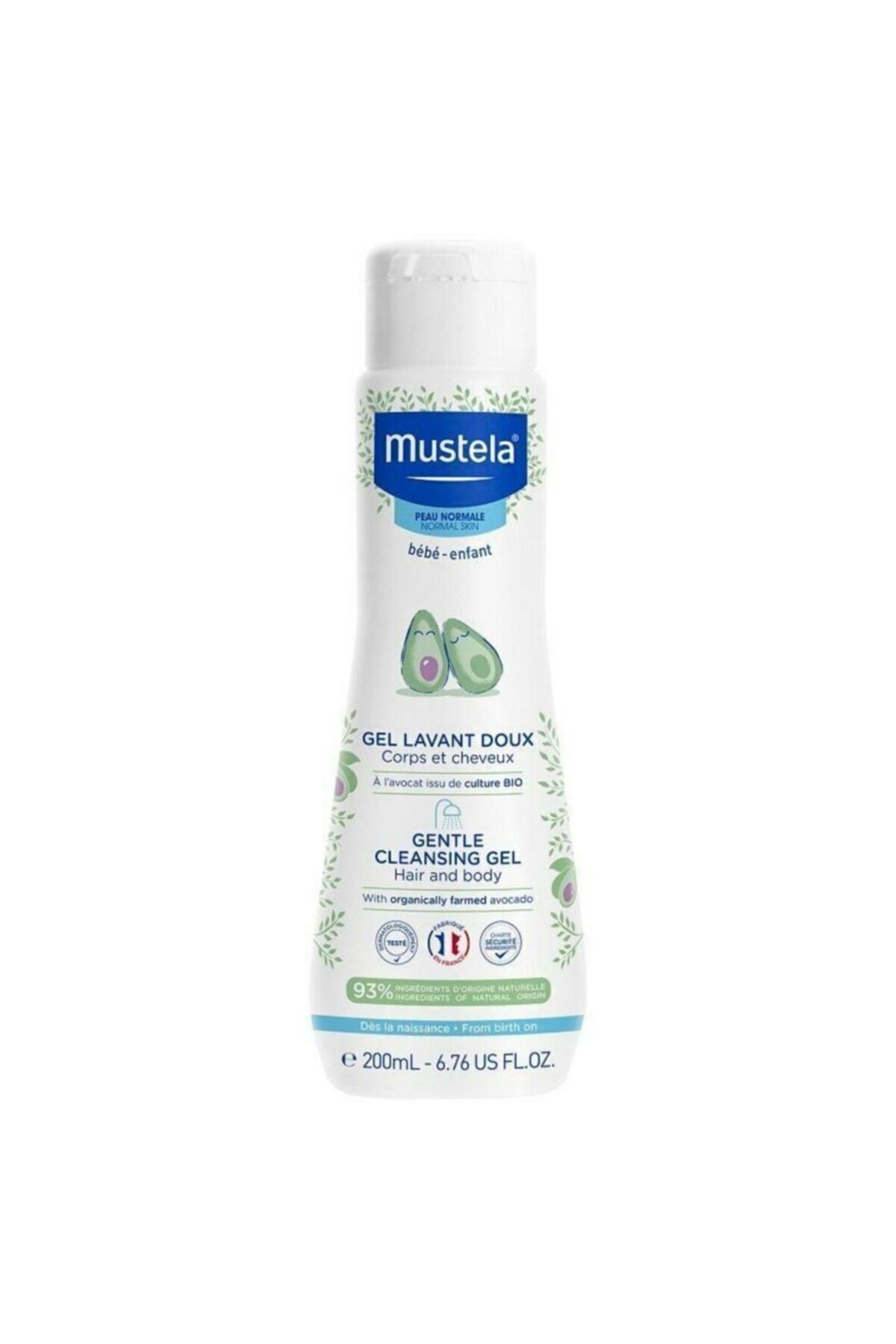 Mustela Gentle Cleansing Dermo Cleansing Шампунь для тела и волос новорожденных, 200 мл 3504105035464