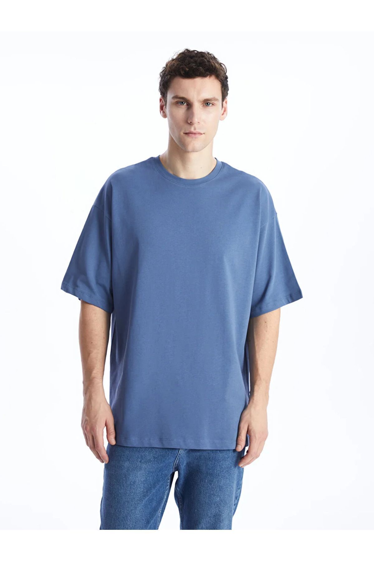 LC Waikiki XSIDE Oversize Bisiklet Yaka K sa Kollu Penye Erkek Ti ort Fiyat Yorumlar Trendyol