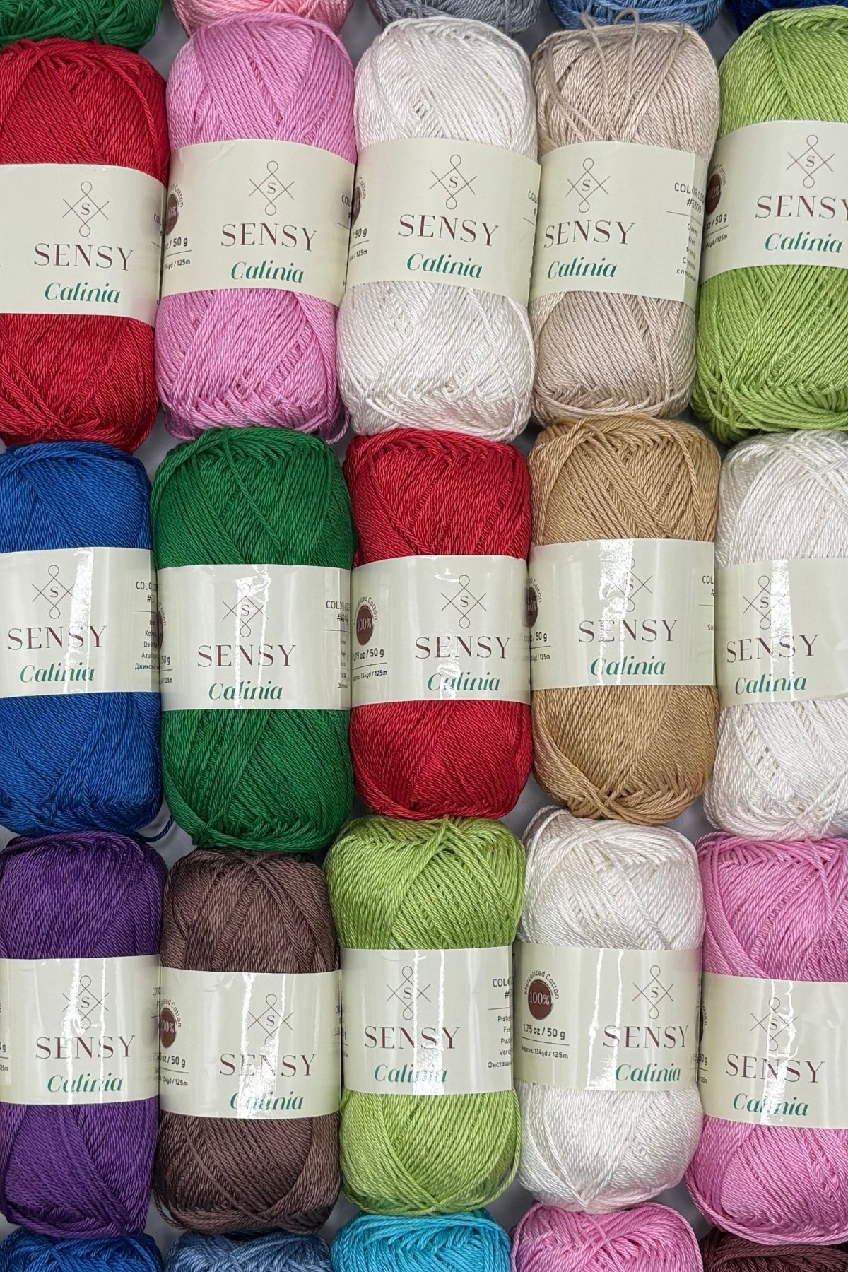 SENSY-Calinia 100% Mercerized Cotton - Σχοινί, Δαντέλα, Κροσέ, Giza Αιγυπτιακό Βαμβάκι Τζιν Μπλε 7