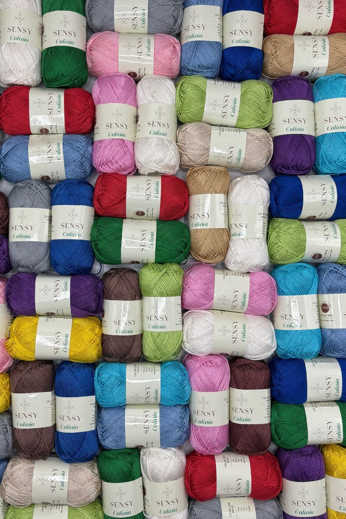 SENSY-Calinia 100% Mercerized Cotton - Σχοινί, Δαντέλα, Κροσέ, Giza Αιγυπτιακό Βαμβάκι Τζιν Μπλε 8