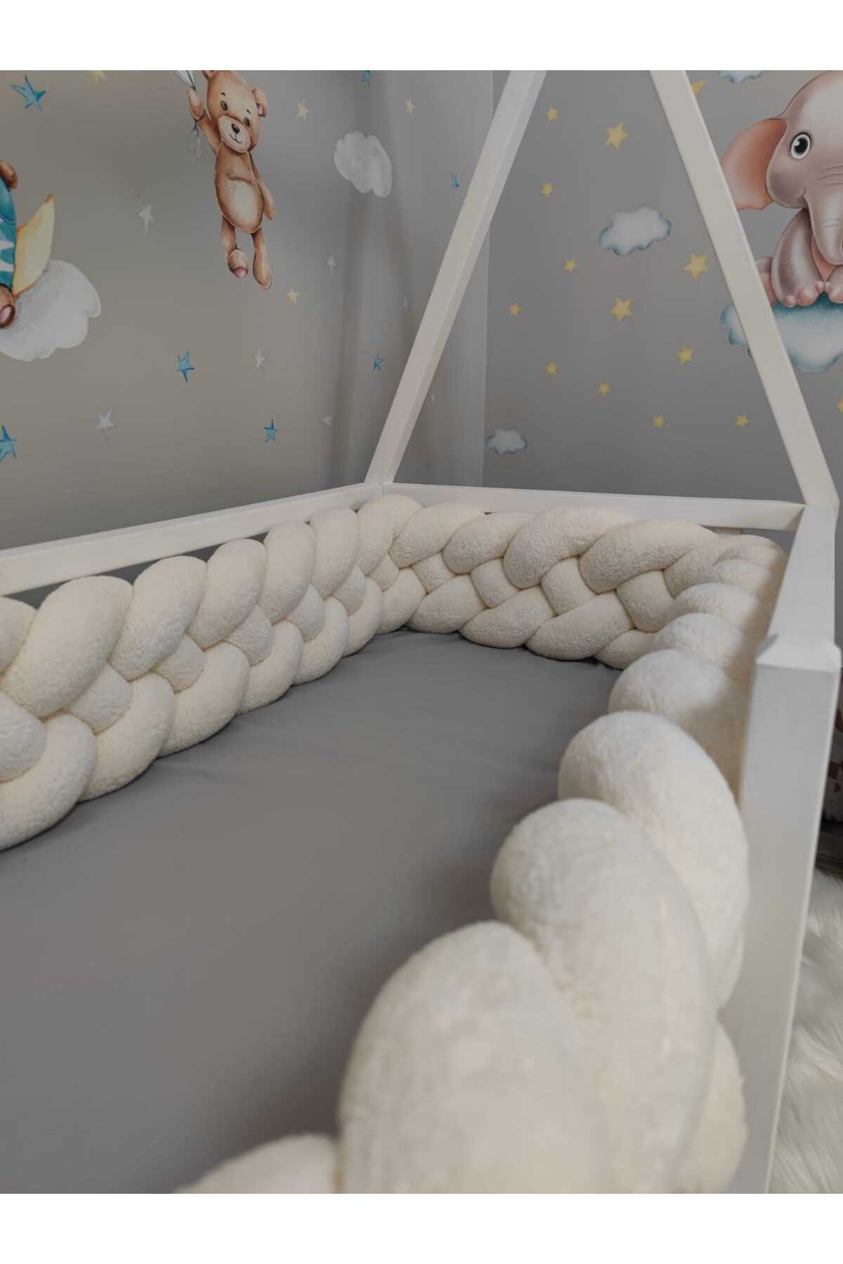 meleginisiklitoplari-New Generation Plush Protection Model - 440 CM, 4-Piece Knit, 90X130 For Crib 1