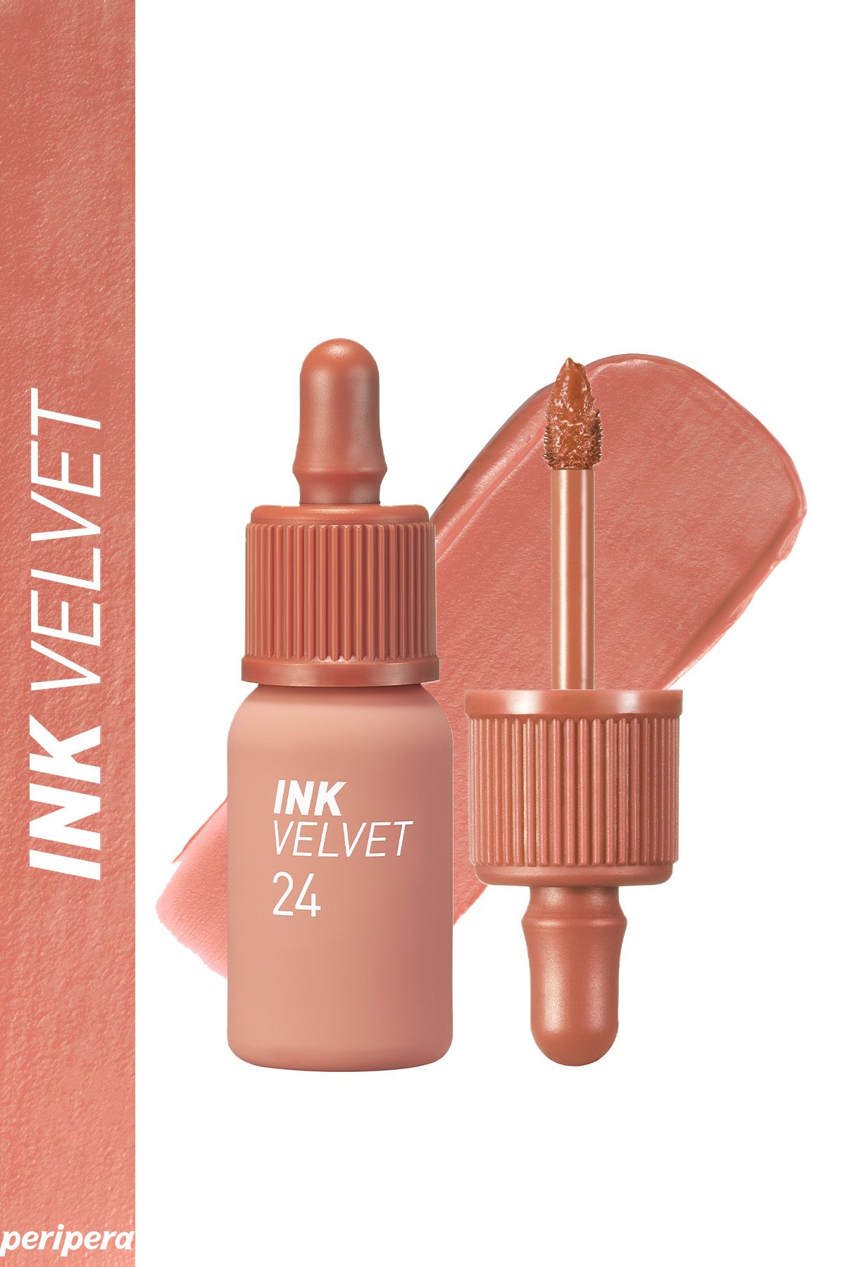 PERIPERA Высокопигментированный, бархатистый, стойкий на весь день оттенок Peripera Ink Velvet (24 Milky Nude) 6376