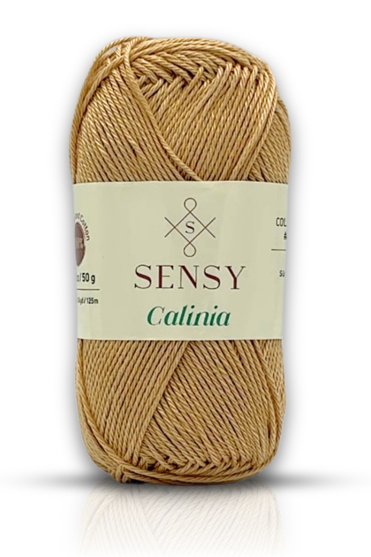 Calinia 100% Mercerized Cotton Knitting Rope, Lace Rope, Crochet Rope, Giza Corn Cotton Milk Coffee