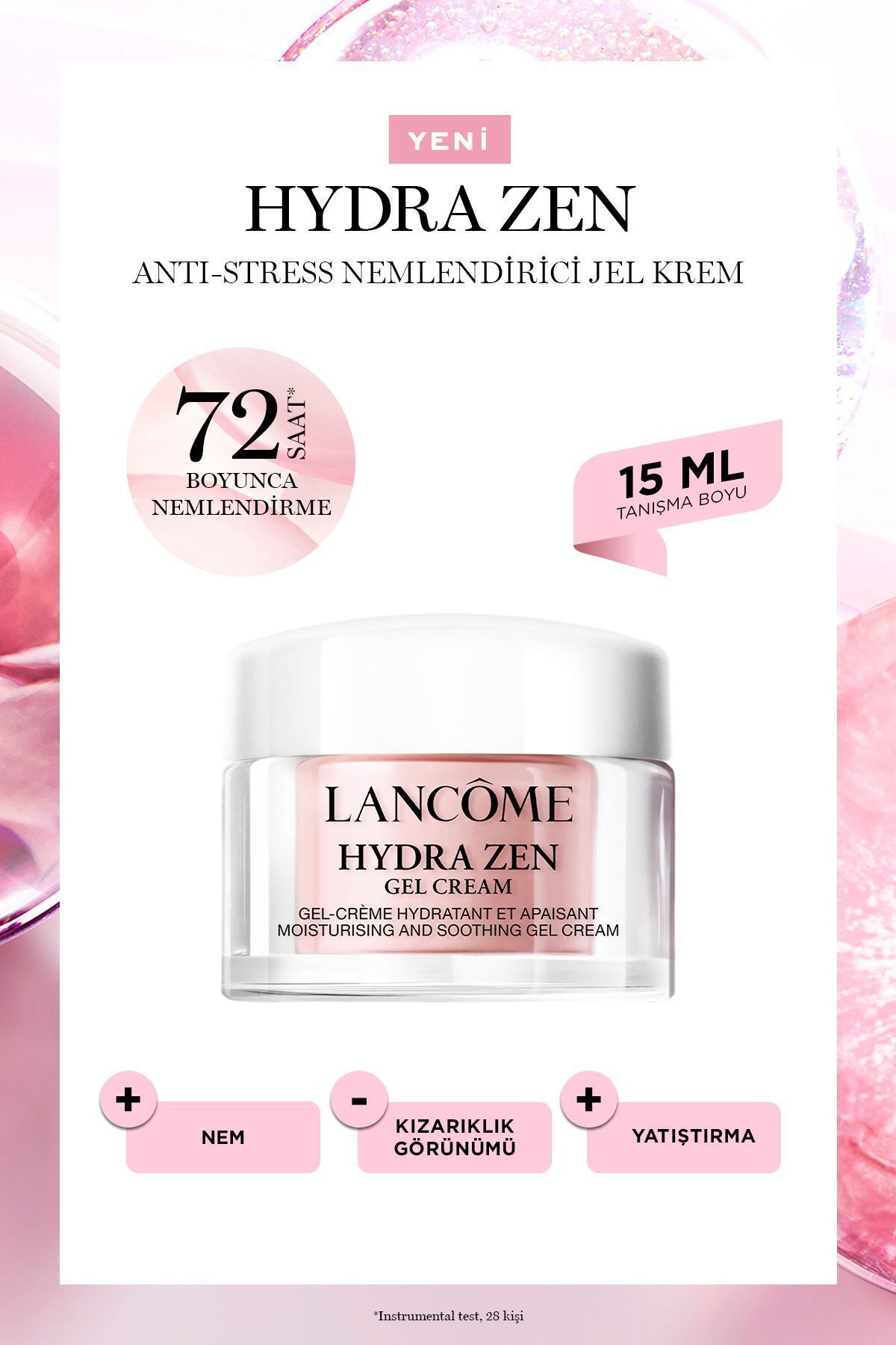 Lancome Hydra Zen Skin Успокаивающий увлажняющий гель-крем 15 мл 3614274158441 LE843400