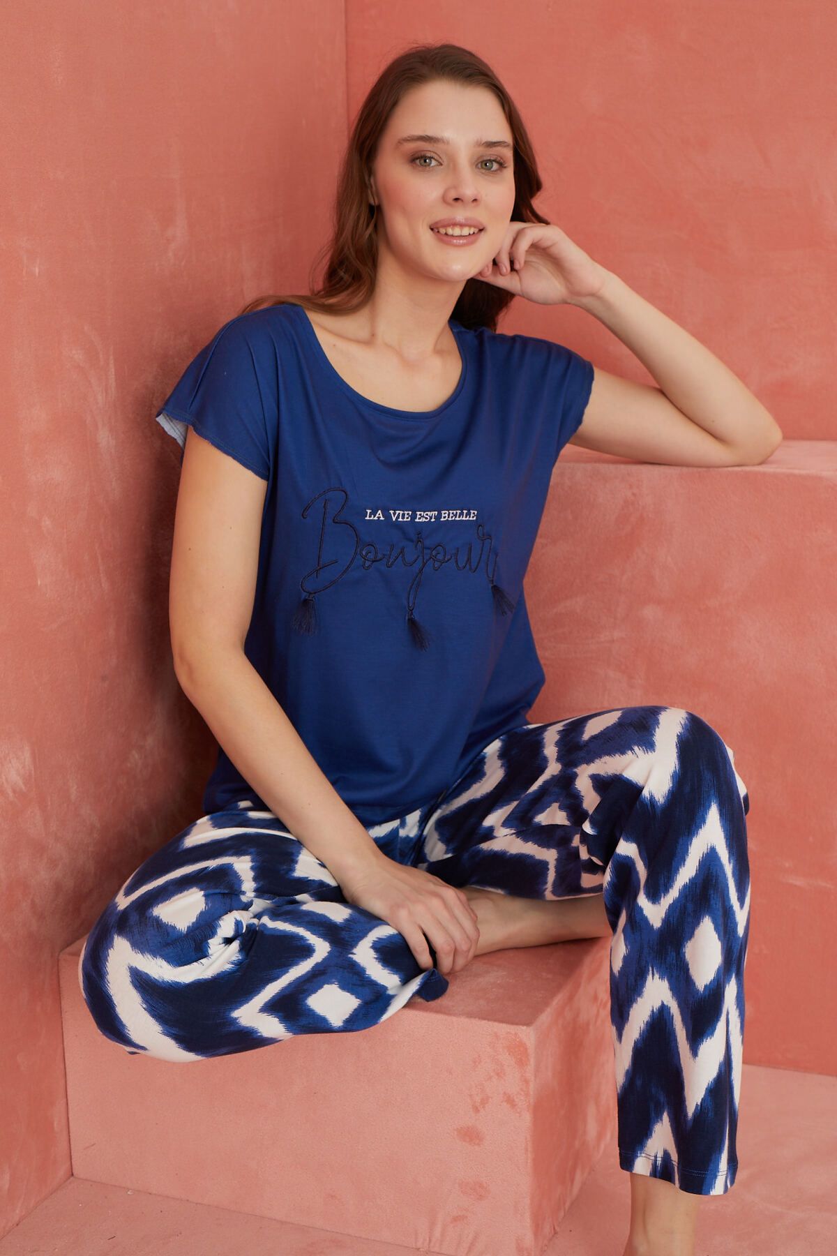ELİTOL-Cotton and Lycra Pajama Set 1