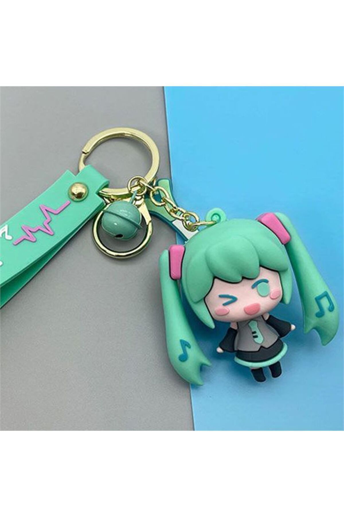 Новый зеленый аниме Hatsune Miku Mole, силиконовый брелок KANH605