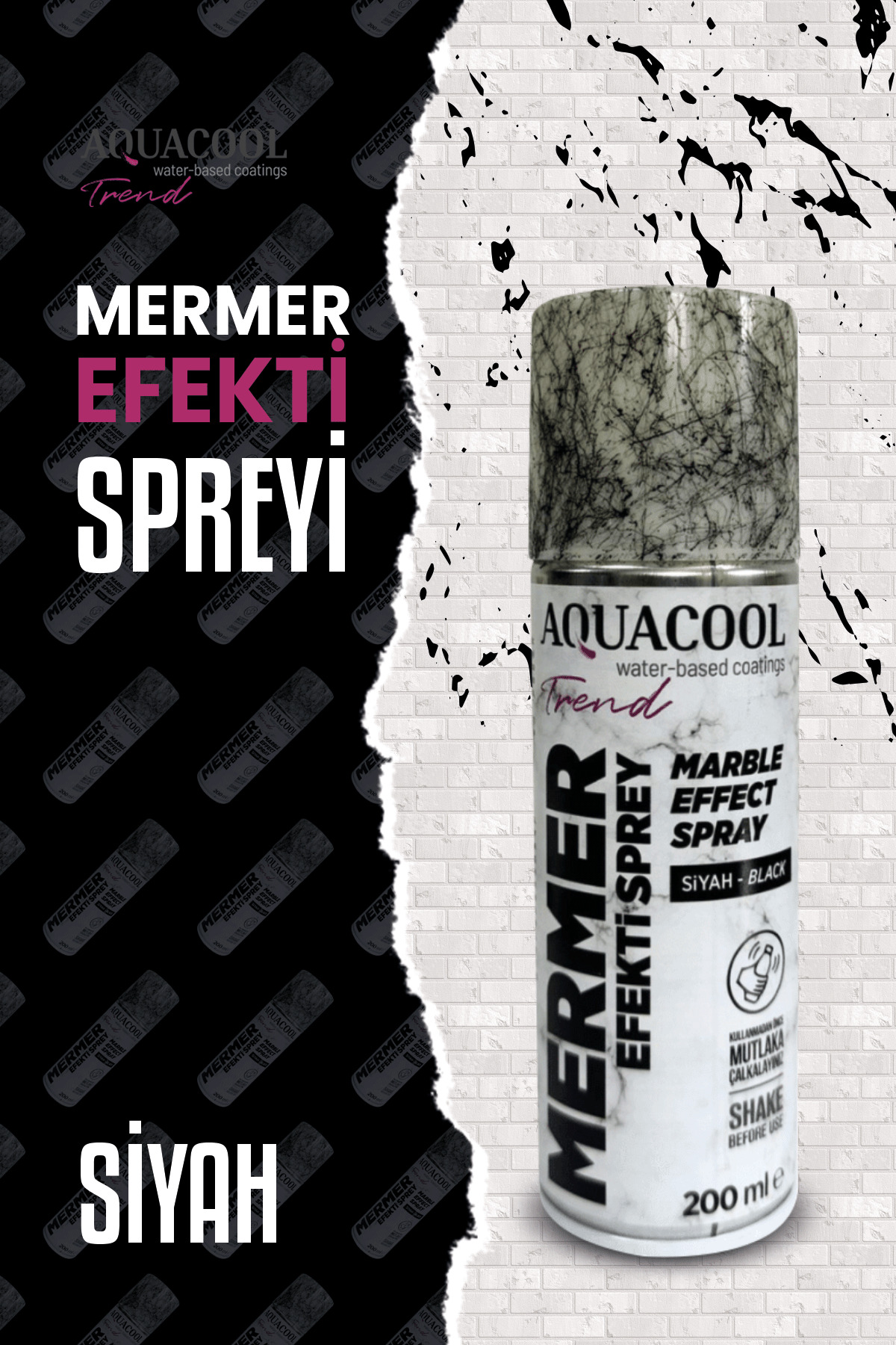 Aquacool Trend Mermer Efekt Spreyi 200ml