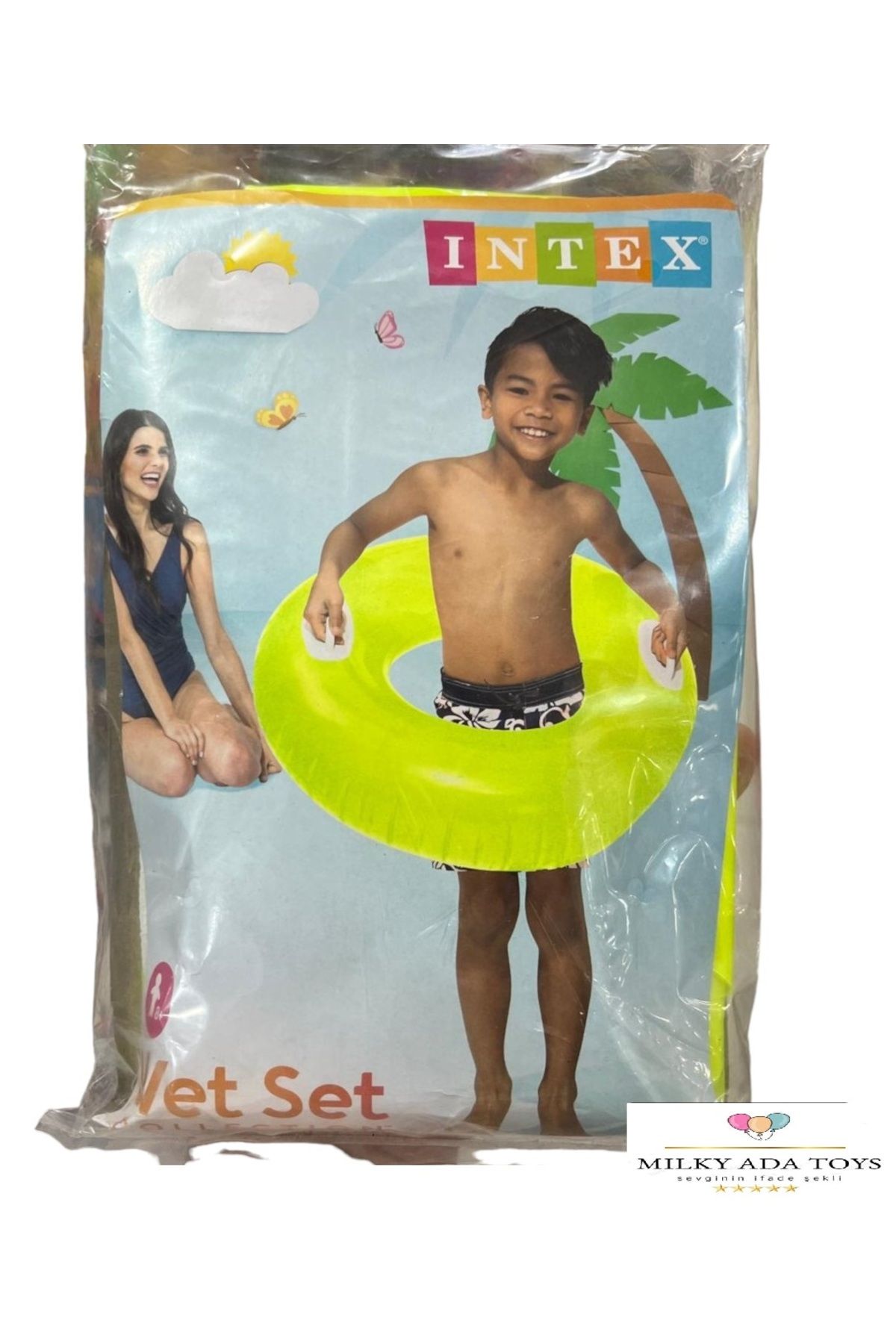 Intex-WET SET COLLECTION - Bright Inflatable and Bagel 76cm, 3-2 Colors, 8+ Cuts 2