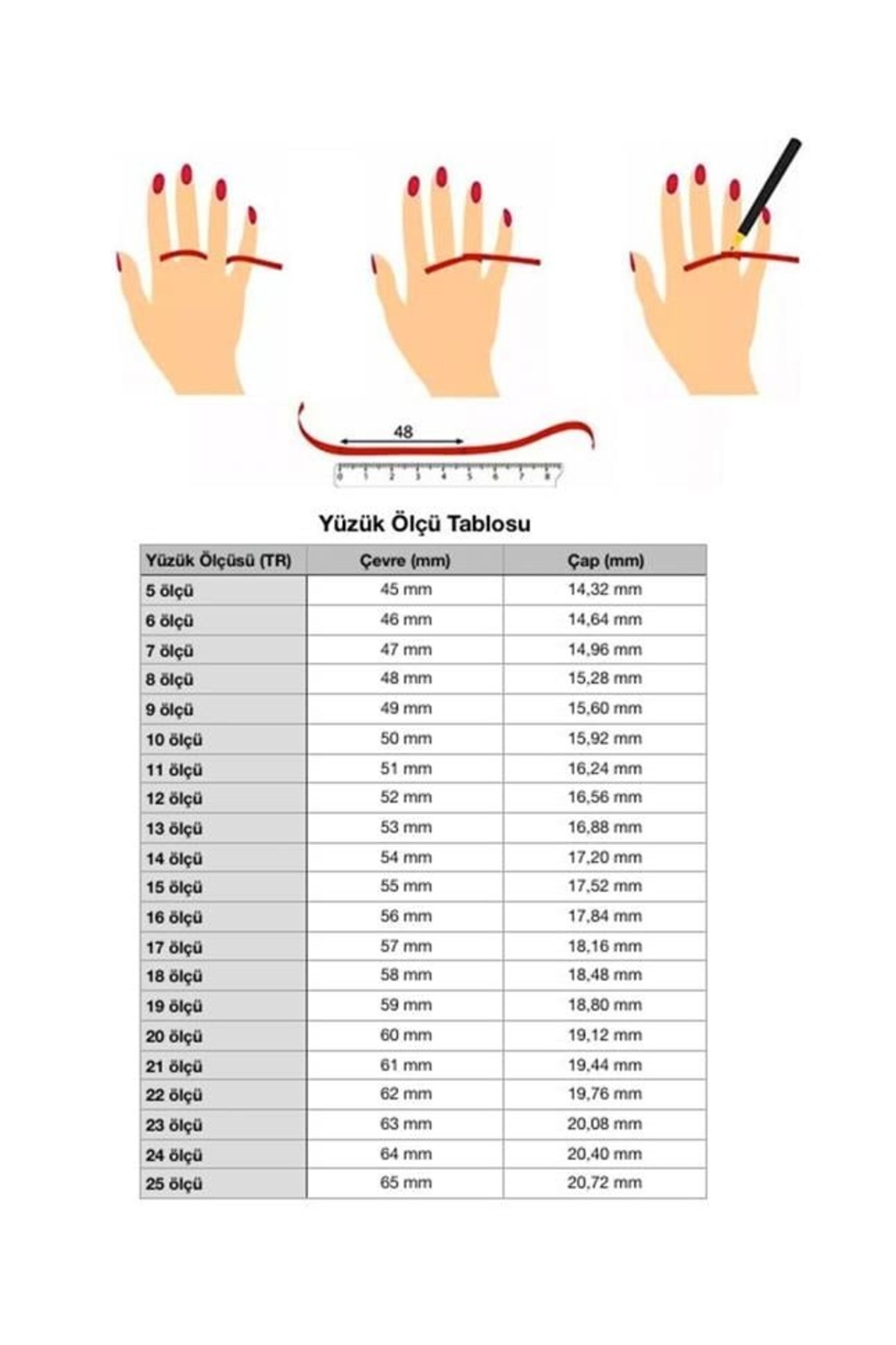 Bayan Bakır Renk Parmak Aksesuarı Gümüş Yüzük 2