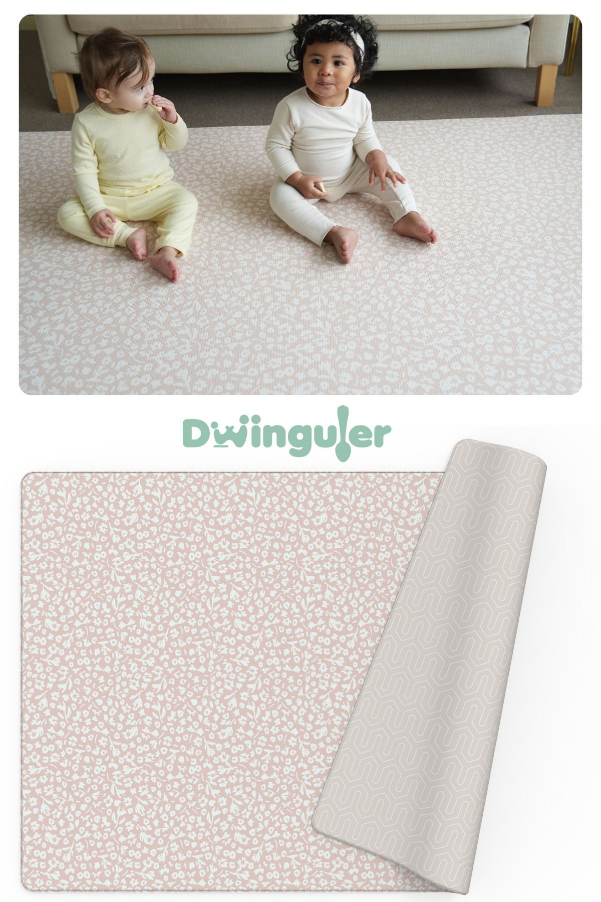 Dwinguler Bloom & Entry - Double Sided Premium Padded Play Mat/game Carpet 210cmx140cmx1,3cm