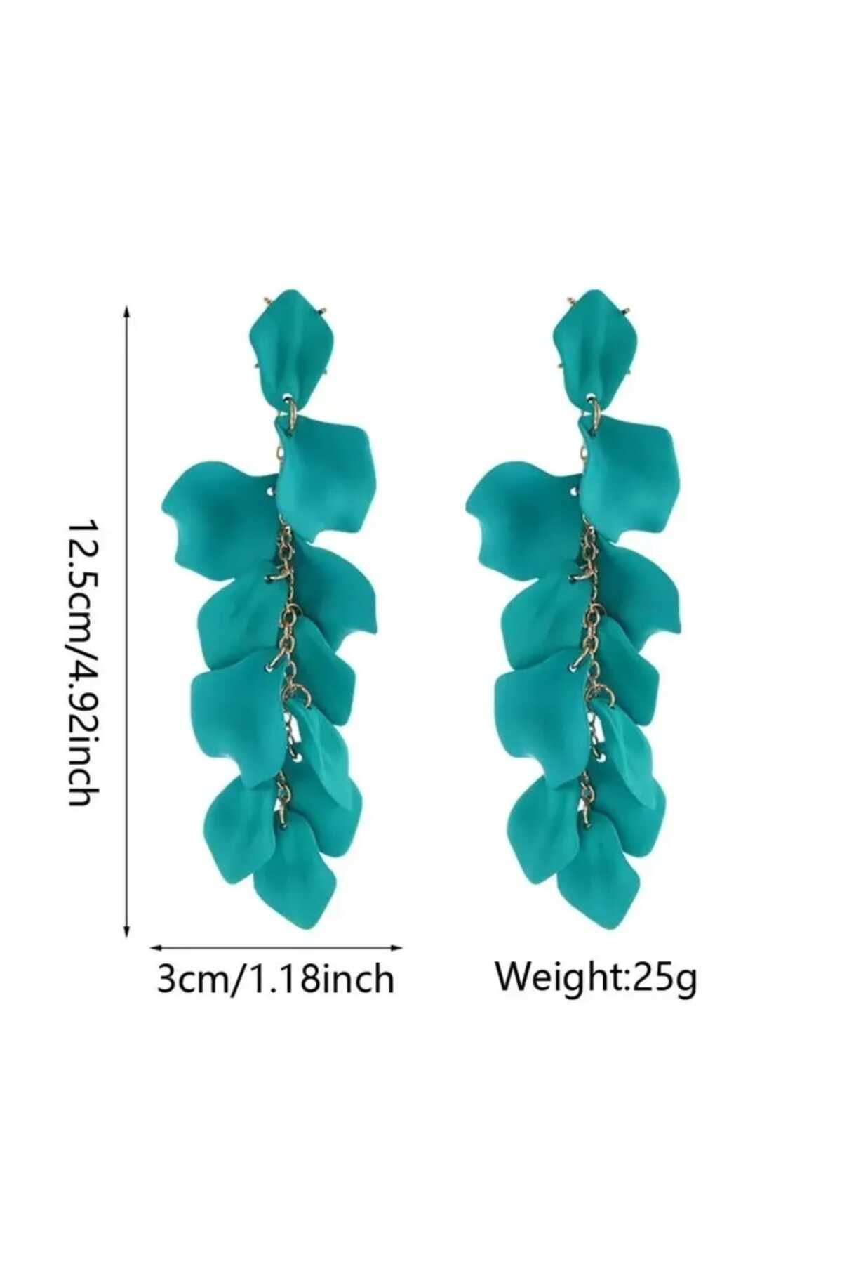 Wibex accessory-Cool Pleasant Dangle Earrings with Rose Leaf Pattern to Use It in Fashionable and Everyday Life 3