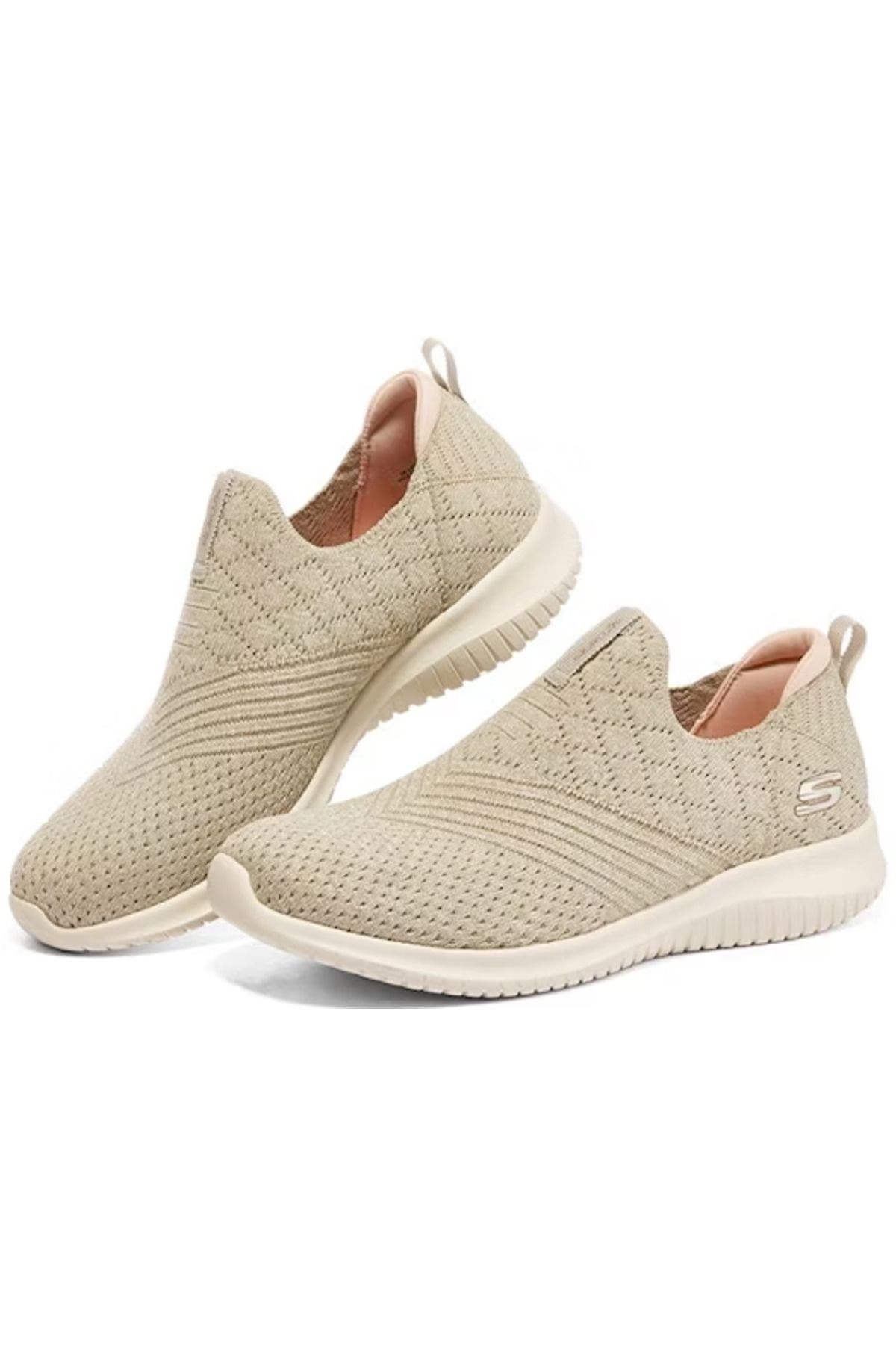 کفش پیاده روی صورتی زنانه Ultra Flex لذت بخش شادی 149426 NAT Skechers