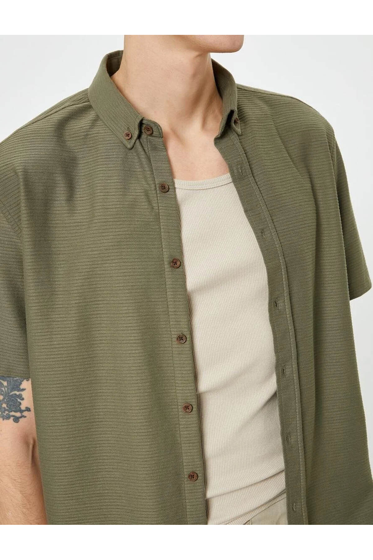 پیراهن مردانه کوتون | 4SAM60003HK Koton - Image 4