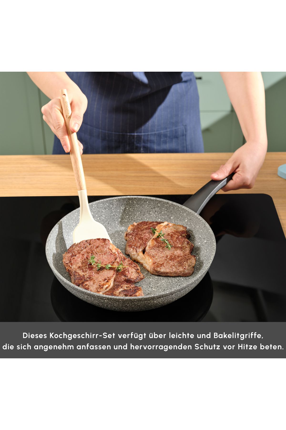 Karaca-Gris Biogranit Pfannenset, 2-teilig - Perfekte Küchenbegleiter 7
