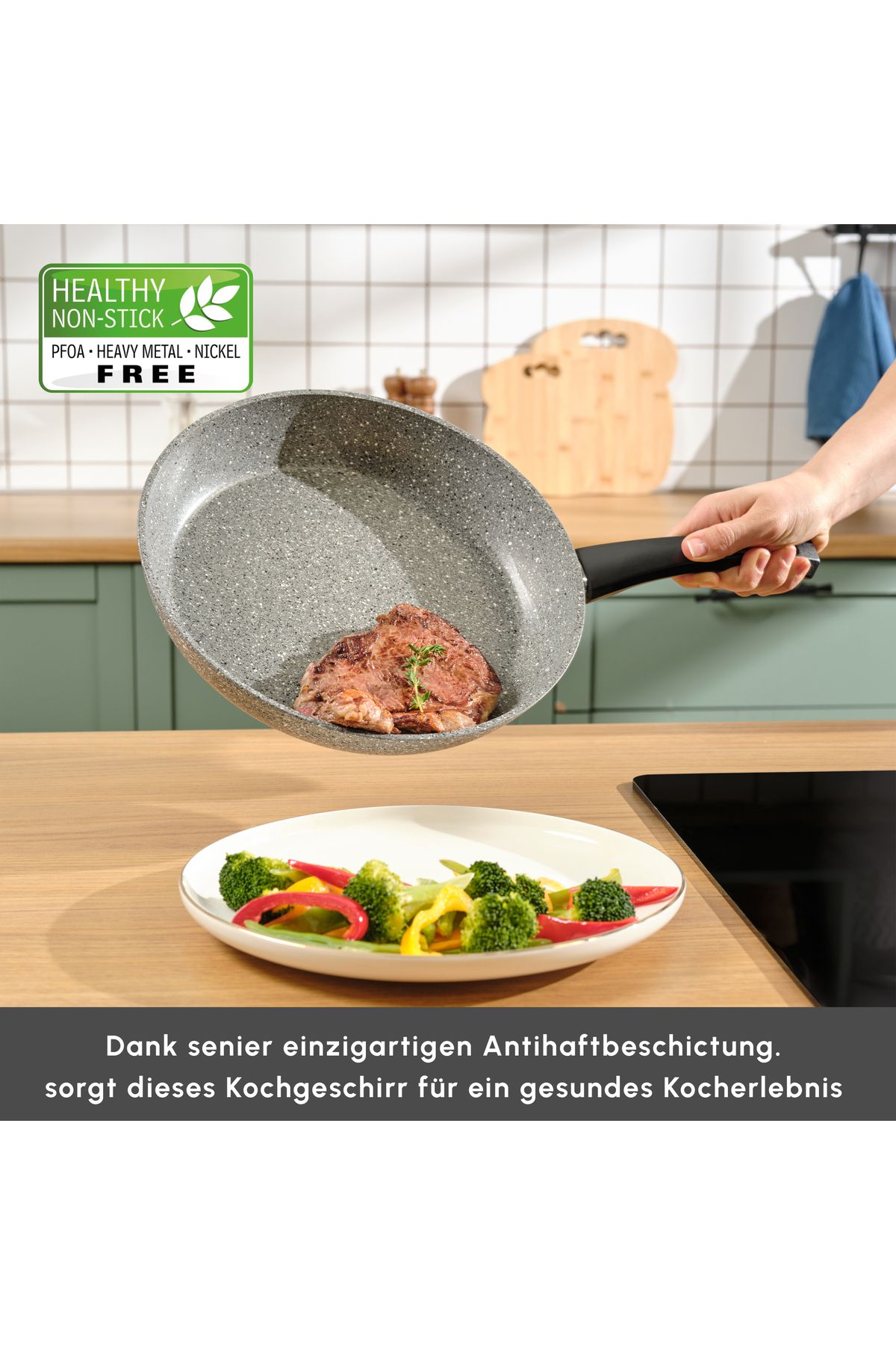 Karaca-Gris Biogranit Pfannenset, 2-teilig - Perfekte Küchenbegleiter 5