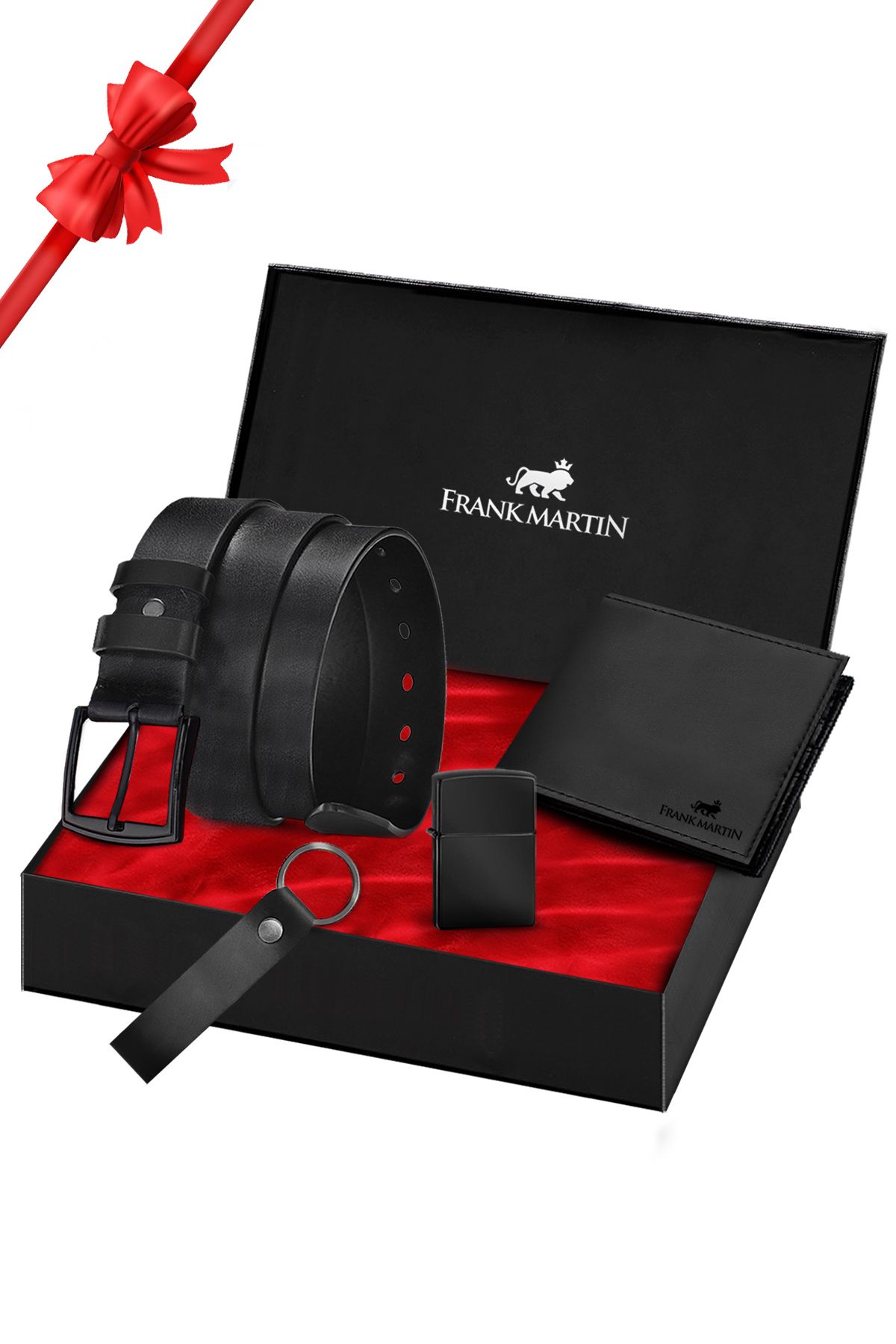 کیف پول مردانه مجموعه هدیه کمربند 60 011 Frank Martin